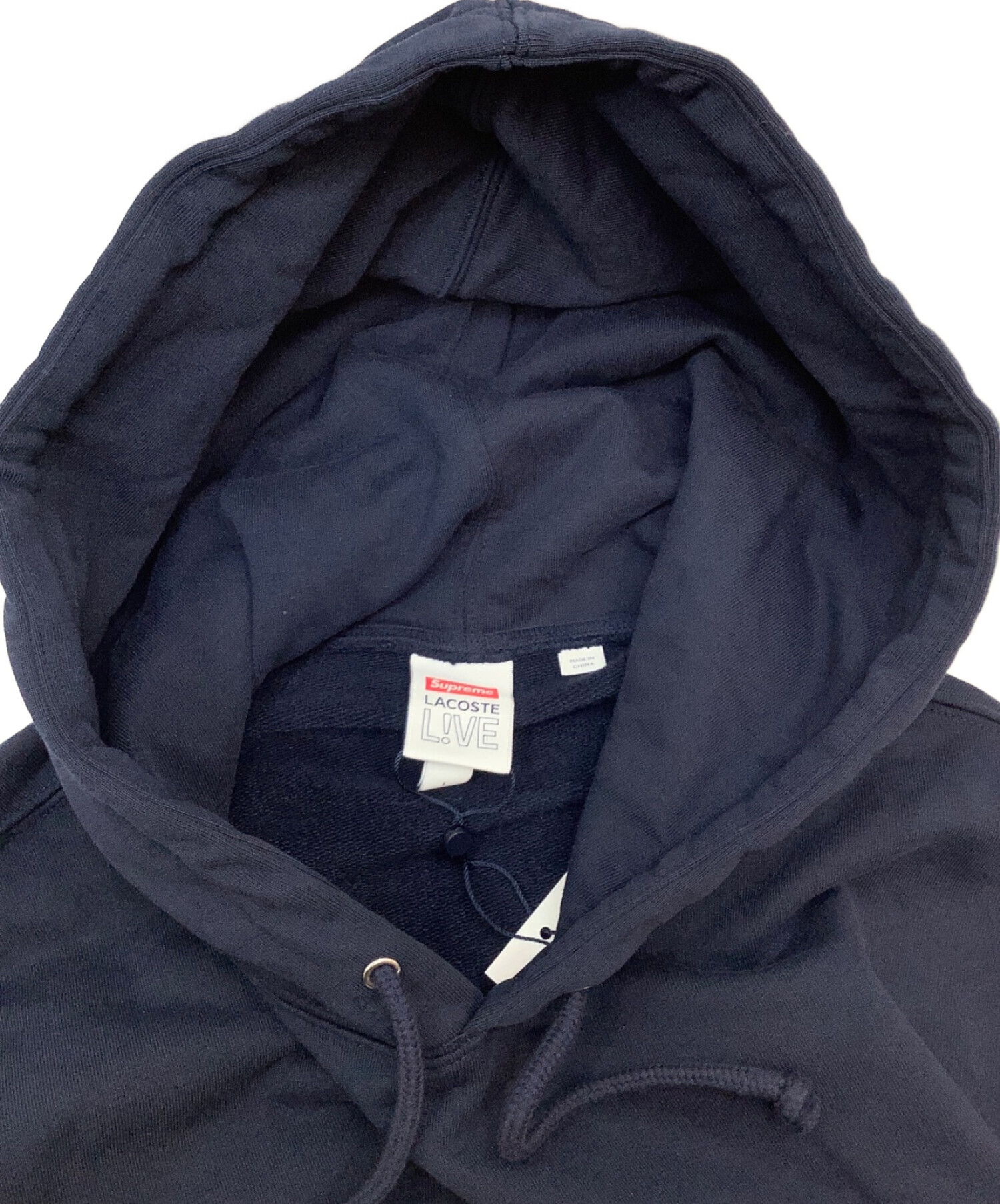 NavySIZESupreme®/LACOSTE Hooded Sweatshirt L | svmar.com.br