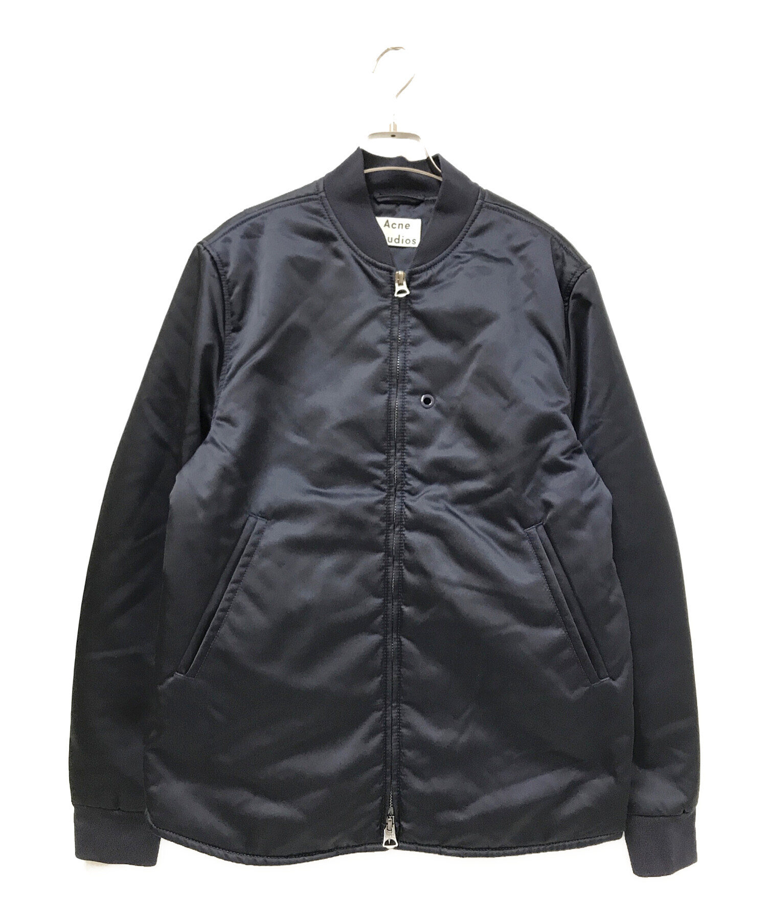 中古・古着通販】Acne studios (アクネ ストゥディオス) ボンバージャケット ネイビー サイズ:46｜ブランド・古着通販  トレファク公式【TREFAC FASHION】スマホサイト