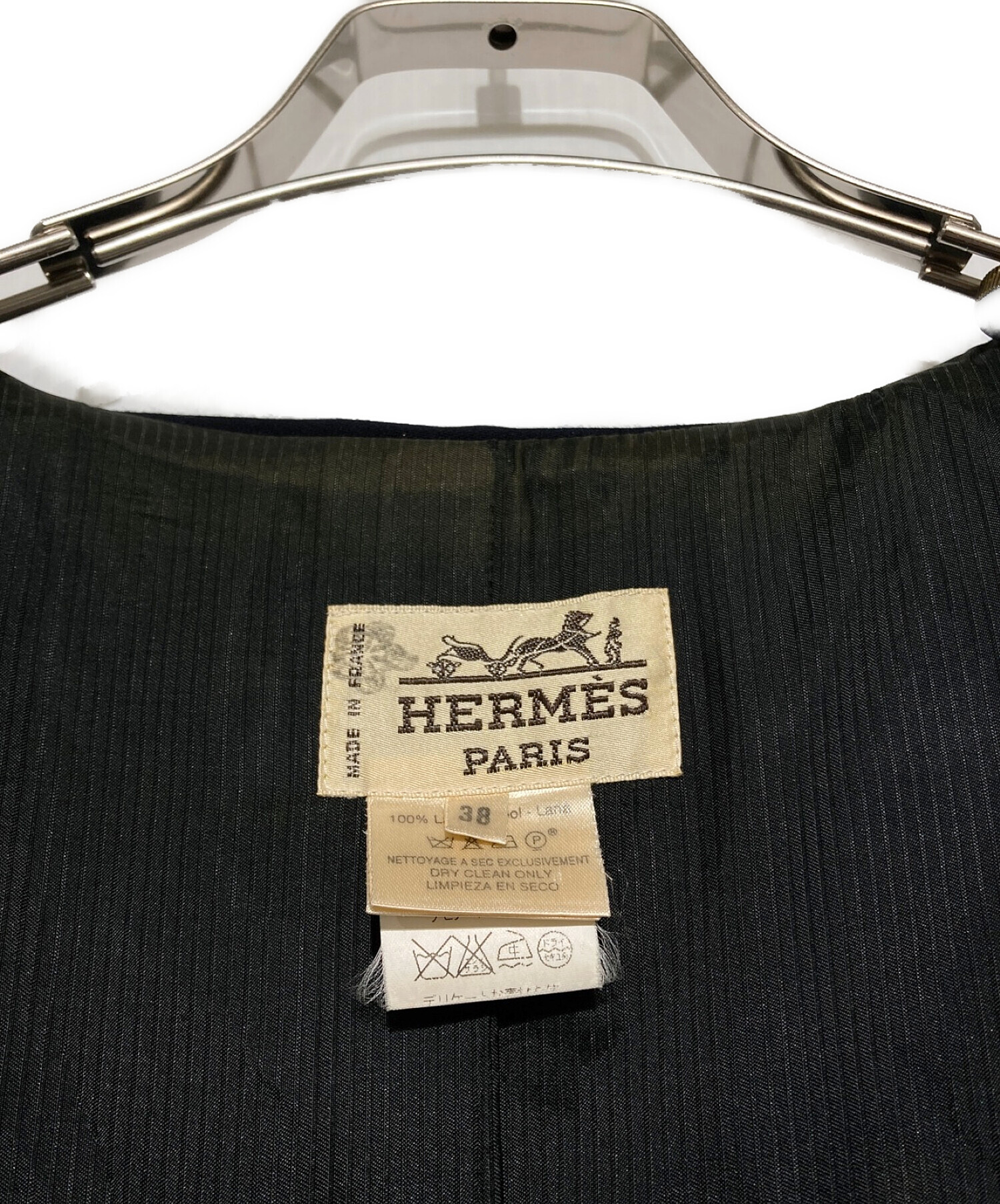 HERMES (エルメス) 3Bジャケット ネイビー サイズ:38