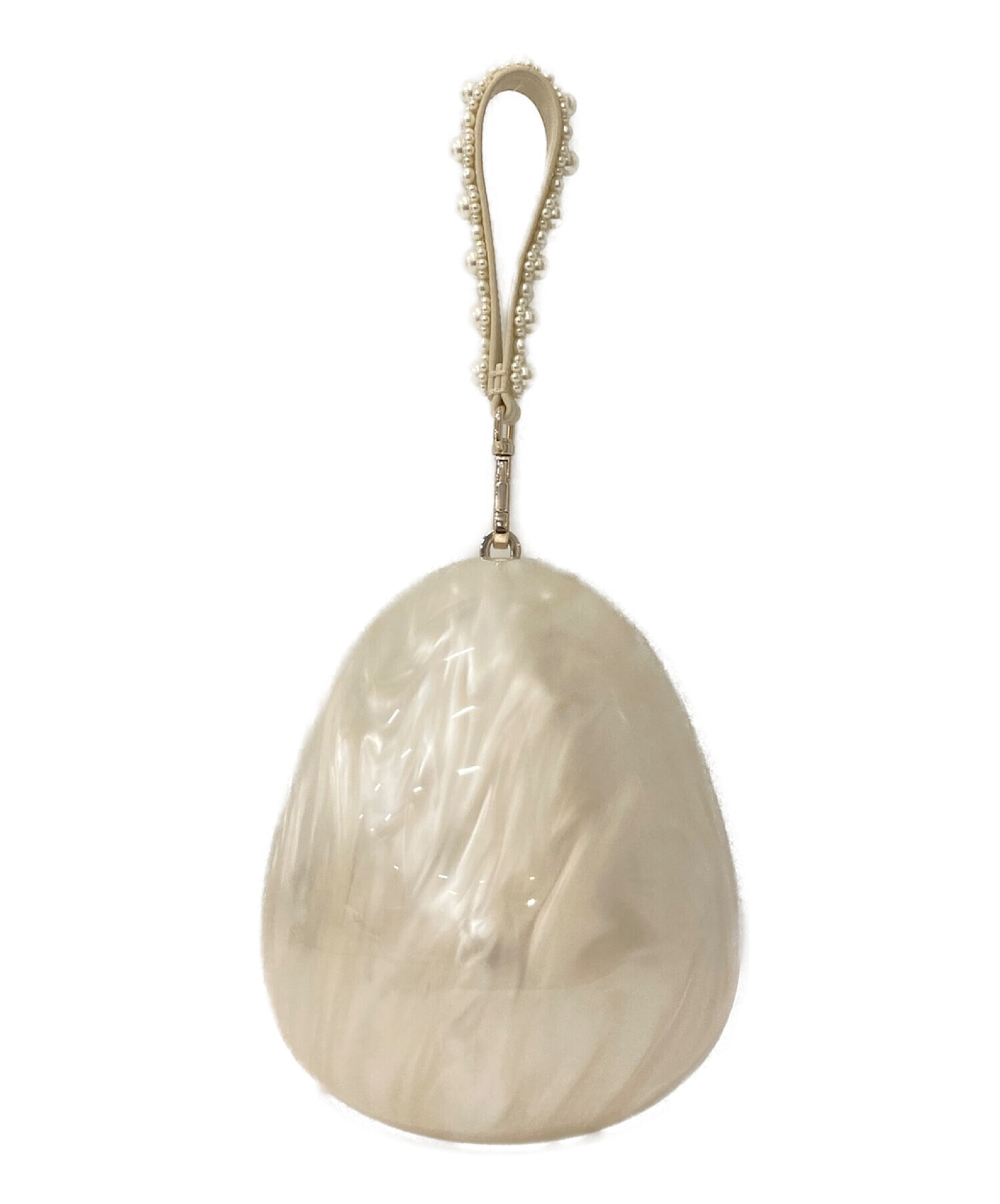 Simone Rocha (シモーネ ロシャ) MINI HANDHELD PERSPEX EGG BAG ベージュ サイズ:-