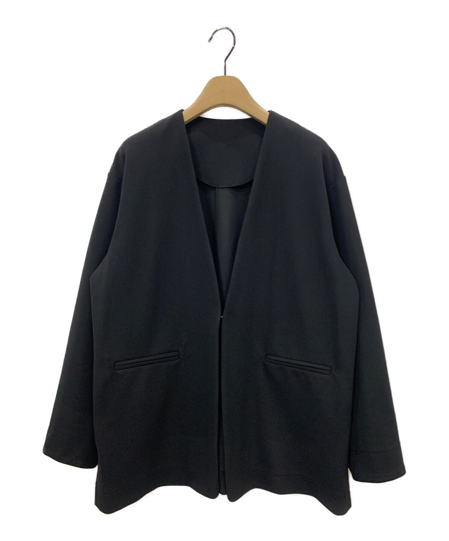 BEARDSLEY (ビアズリー) ノーカラージャケット ブラック サイズ:F