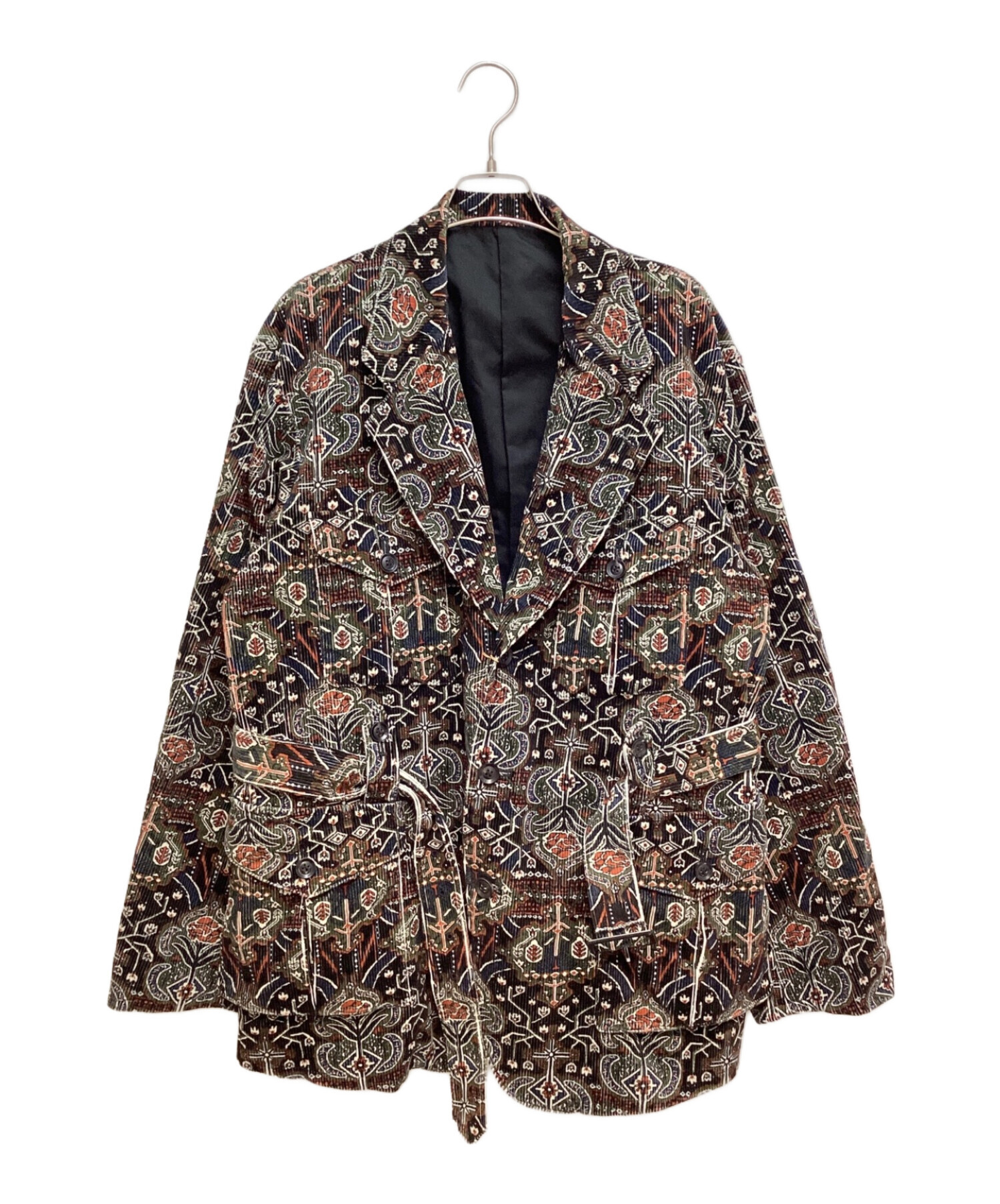 中古・古着通販】NICENESS (ナイスネス) Tapestry Printed Hunting Jacket(タペストリープリンテッド  ハンティング ジャケット） ブラウン サイズ:Ｌ｜ブランド・古着通販 トレファク公式【TREFAC FASHION】スマホサイト