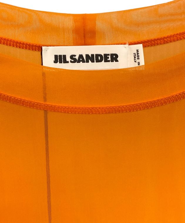 中古・古着通販】JIL SANDER (ジルサンダー) ロゴプリントシースルーT ...