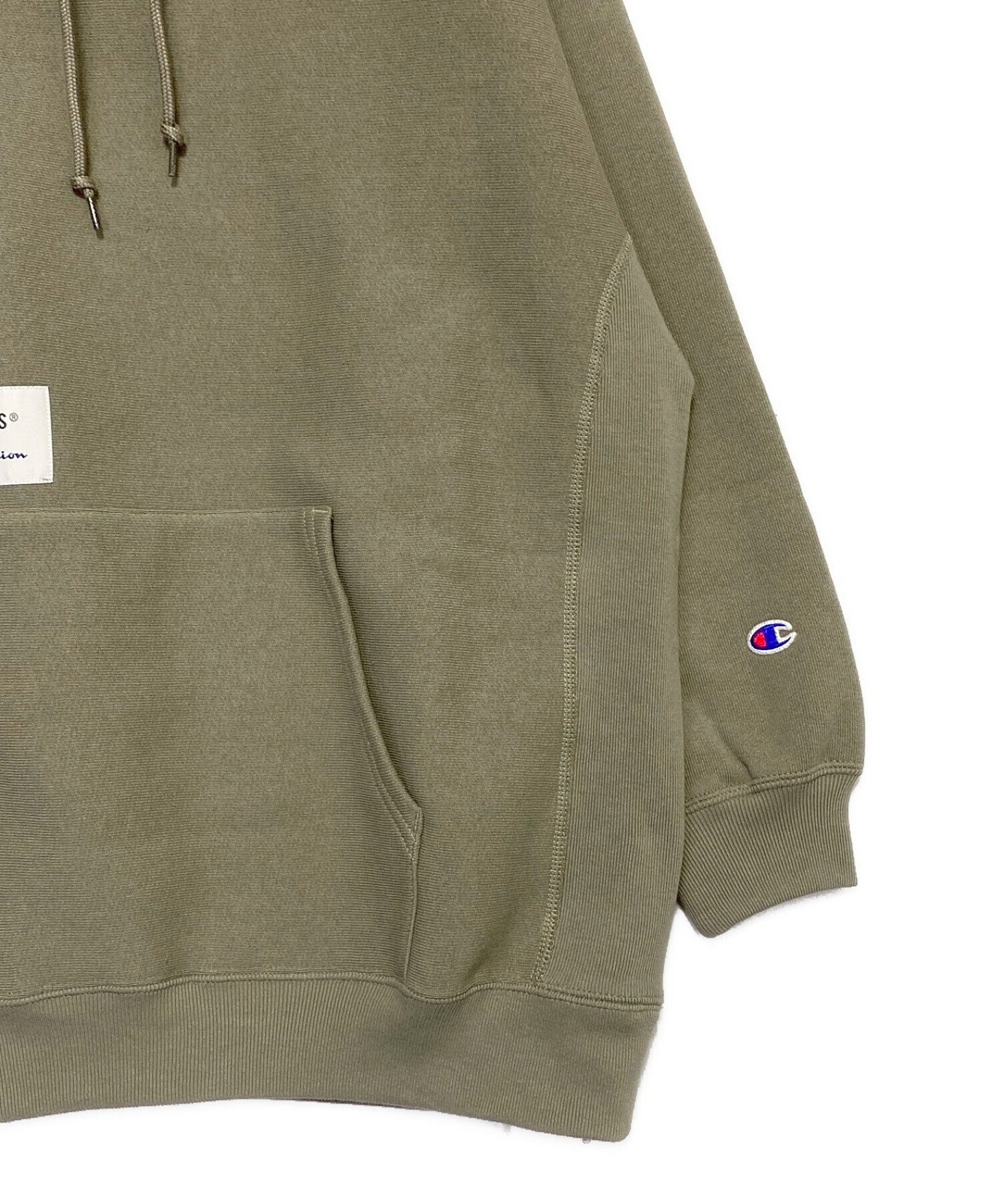 中古・古着通販】WTAPS (ダブルタップス) Champion REVERSE WEAVE (チャンピオンリバースウィーブ) ACADEMY  HOODED オリーブ サイズ:S 未使用品｜ブランド・古着通販 トレファク公式【TREFAC FASHION】スマホサイト