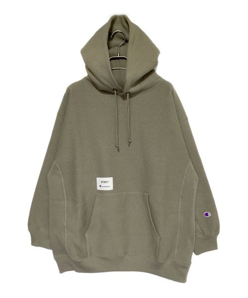 【中古・古着通販】WTAPS (ダブルタップス) Champion REVERSE WEAVE (チャンピオンリバースウィーブ) ACADEMY  HOODED オリーブ サイズ:S 未使用品｜ブランド・古着通販 トレファク公式【TREFAC FASHION】スマホサイト