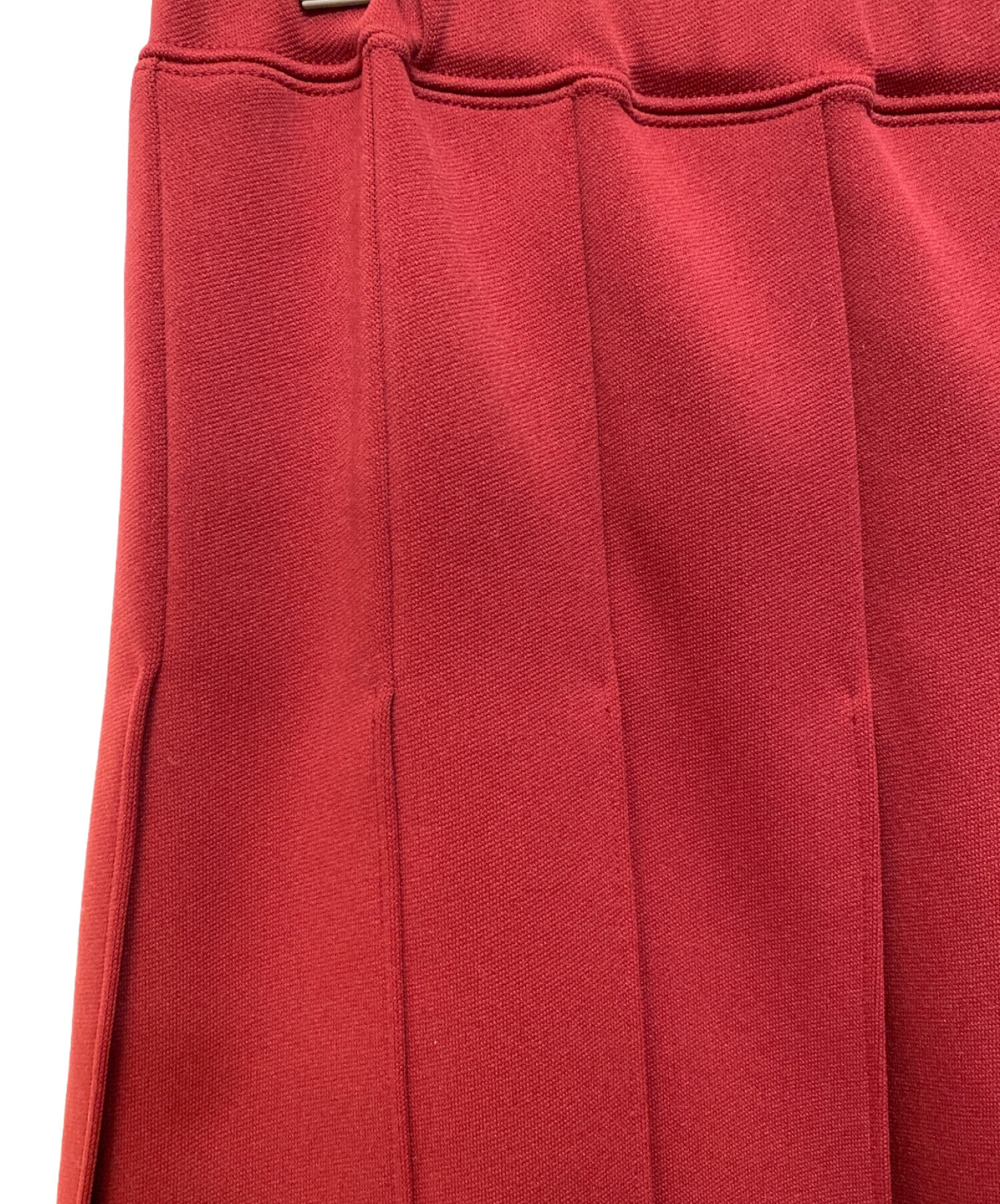 COMME des GARCONS (コムデギャルソン) AD2022 jersey pleated skirt (ジャージプリーツスカート) レッド  サイズ:M