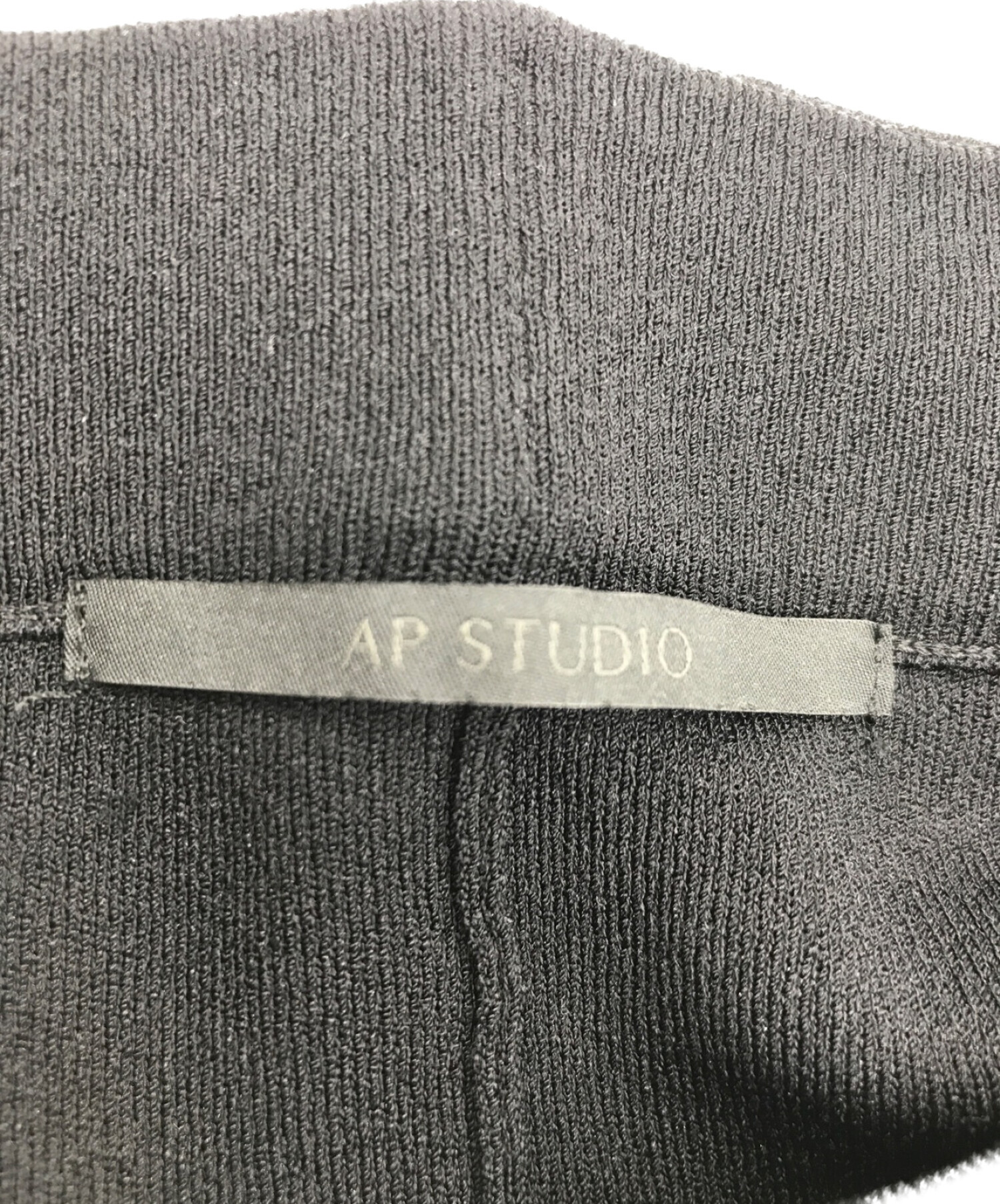 AP STUDIO (エーピーストゥディオ) スムースタイトスカート ブラック サイズ:38