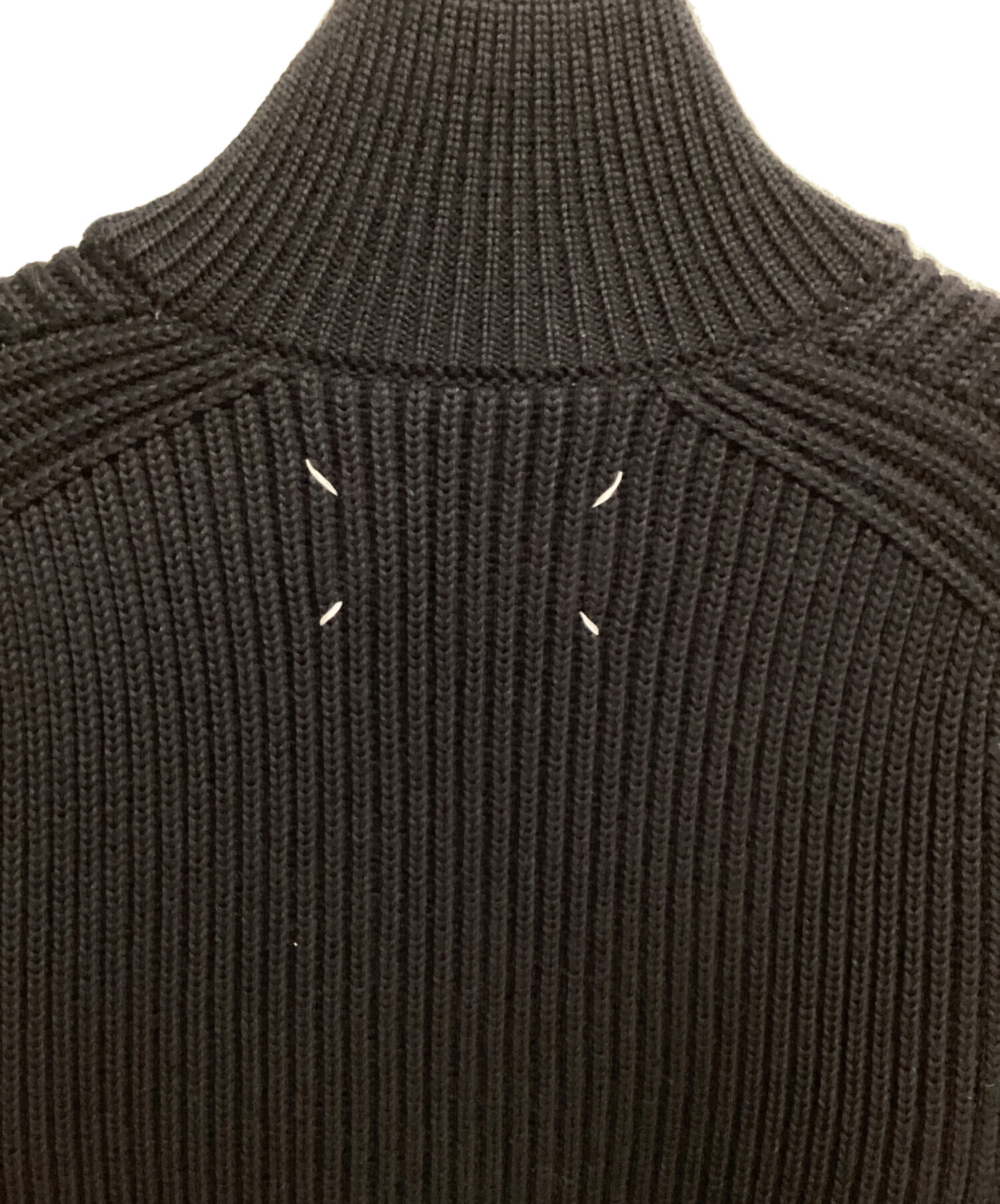 Maison Margiela (メゾンマルジェラ) 17AW driver's wool knit（ドライバーズウールニット） ブラック サイズ:S