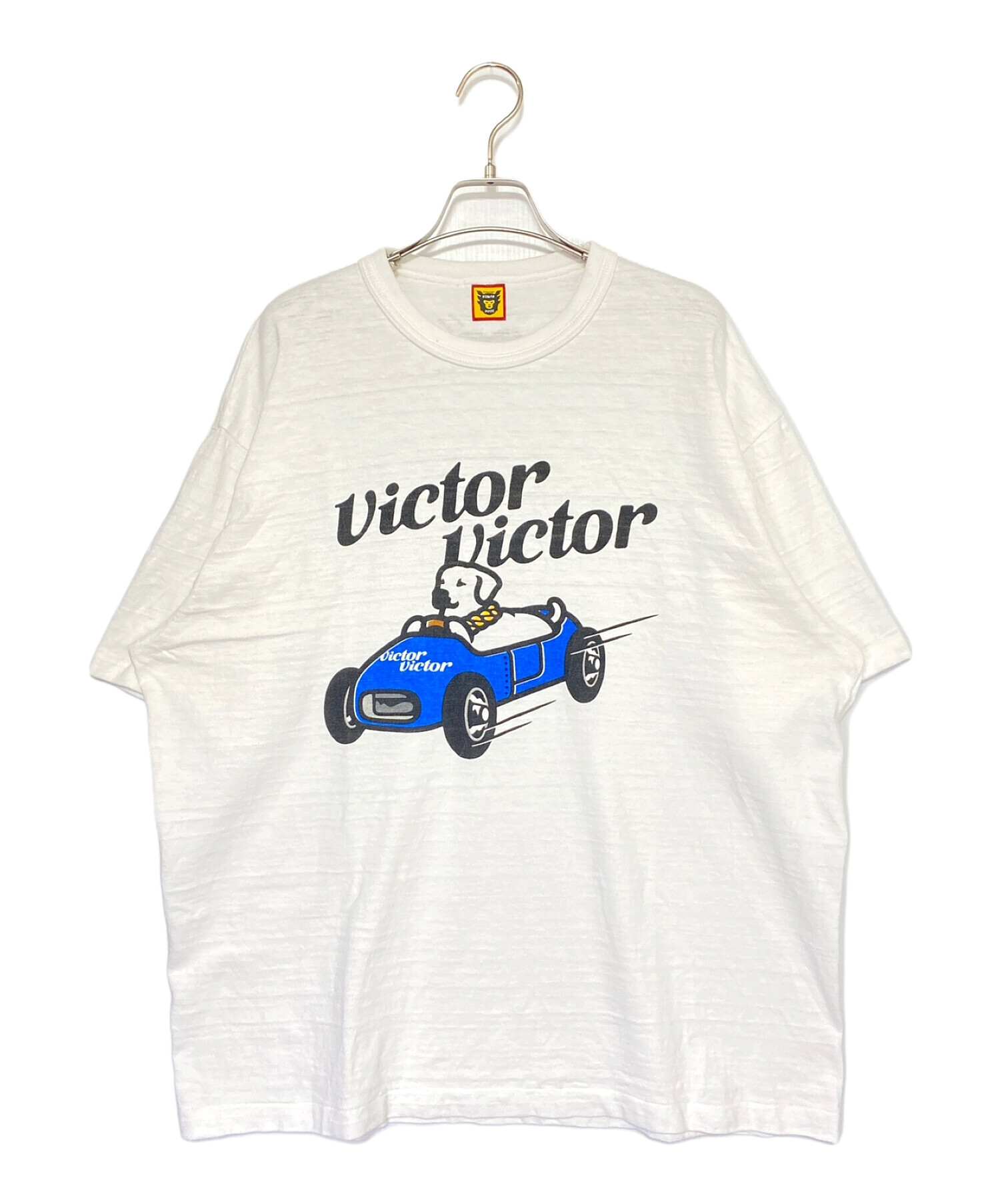 HUMAN MADE (ヒューマンメイド) Victor Victor Worldwide (ヴィクター ヴィクター ワールドワイド) VICTOR  VICTOR T-SHIRT ホワイト サイズ:3XL