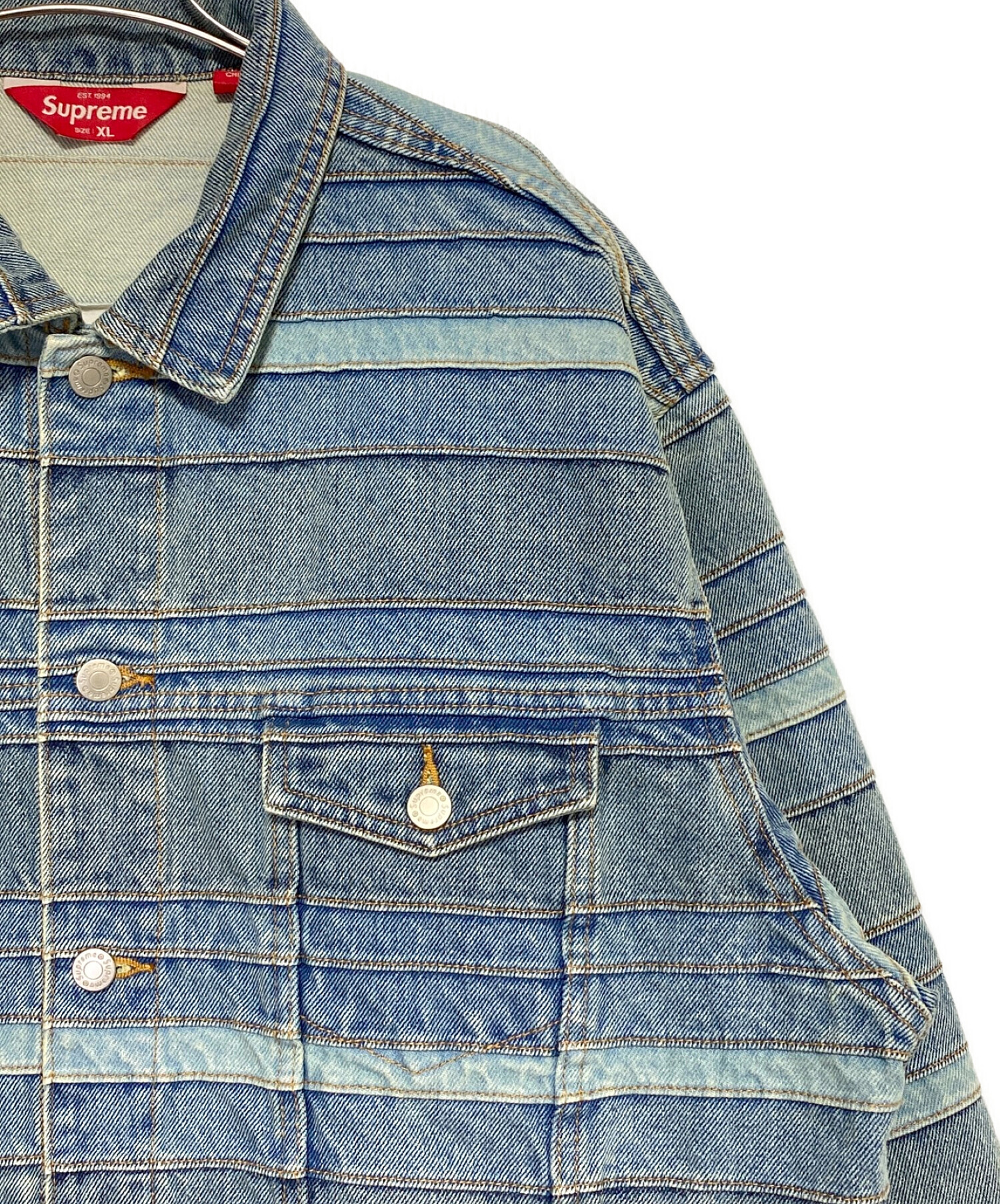 中古・古着通販】SUPREME (シュプリーム) Layered Denim Trucker ...