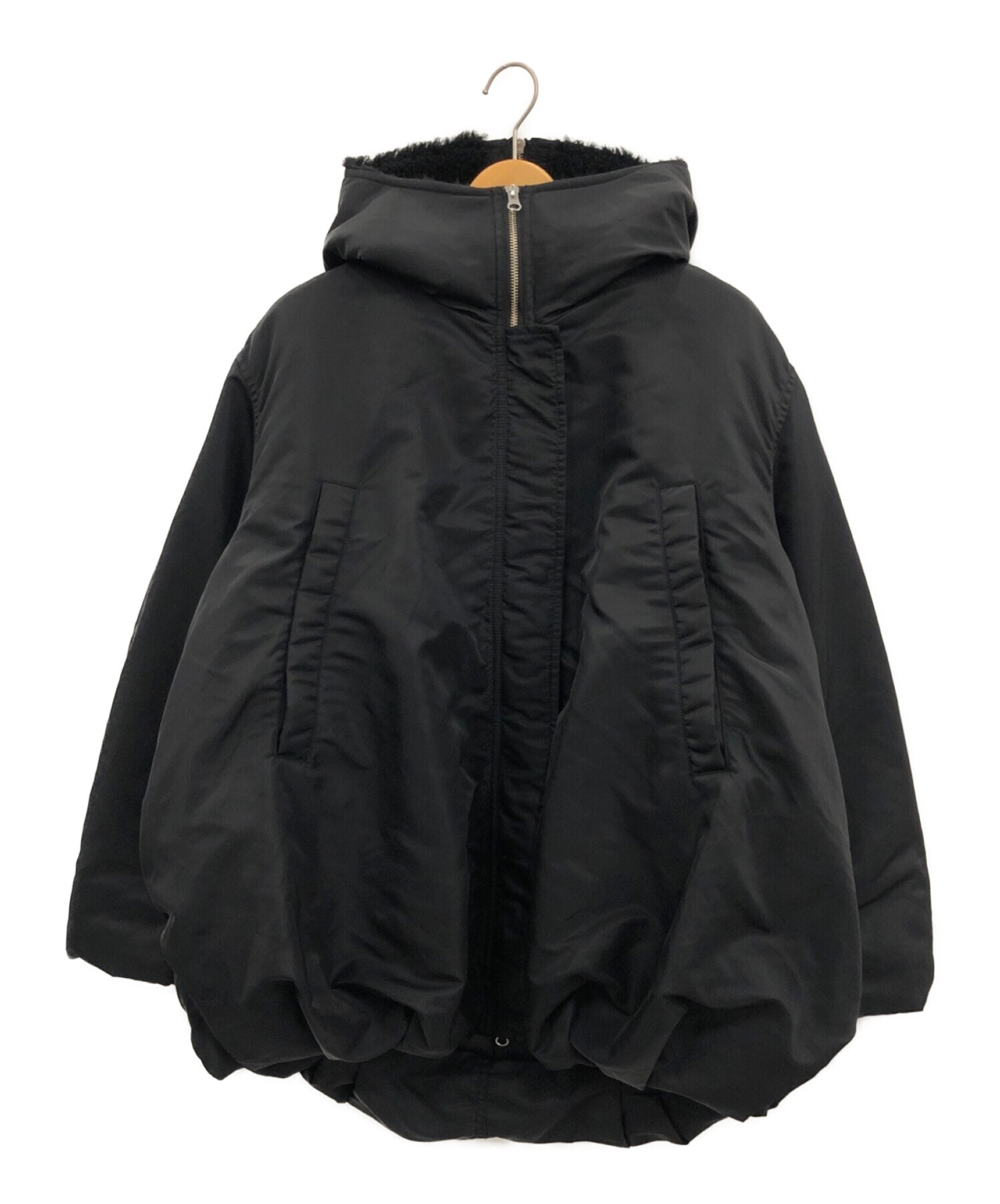 中古・古着通販】CLANE (クラネ) BALLOON DESIGN HOODED N3B ブラック サイズ:2｜ブランド・古着通販  トレファク公式【TREFAC FASHION】スマホサイト