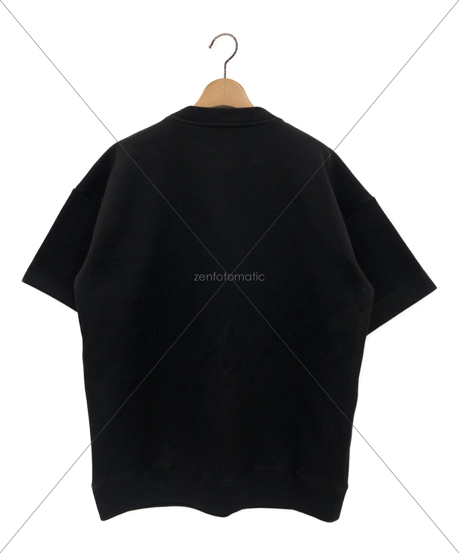 PLAN C (プランシー) ZIPポケット S/S スウェットシャツ ブラック サイズ:S