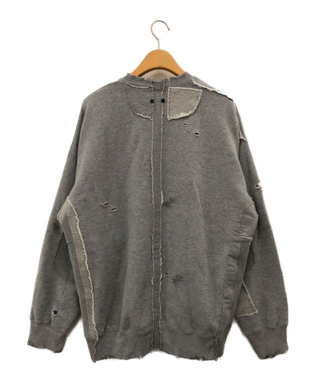 中古・古着通販】stein (シュタイン) OVERSIZED RECONSTRUCTION SWEAT LS グレー サイズ:S｜ブランド・古着通販  トレファク公式【TREFAC FASHION】スマホサイト