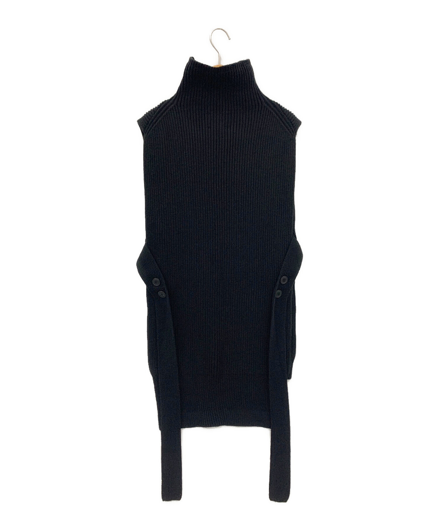 Ameri (アメリ) VEST LAYERED SHIRT DRESS ブラック サイズ:M