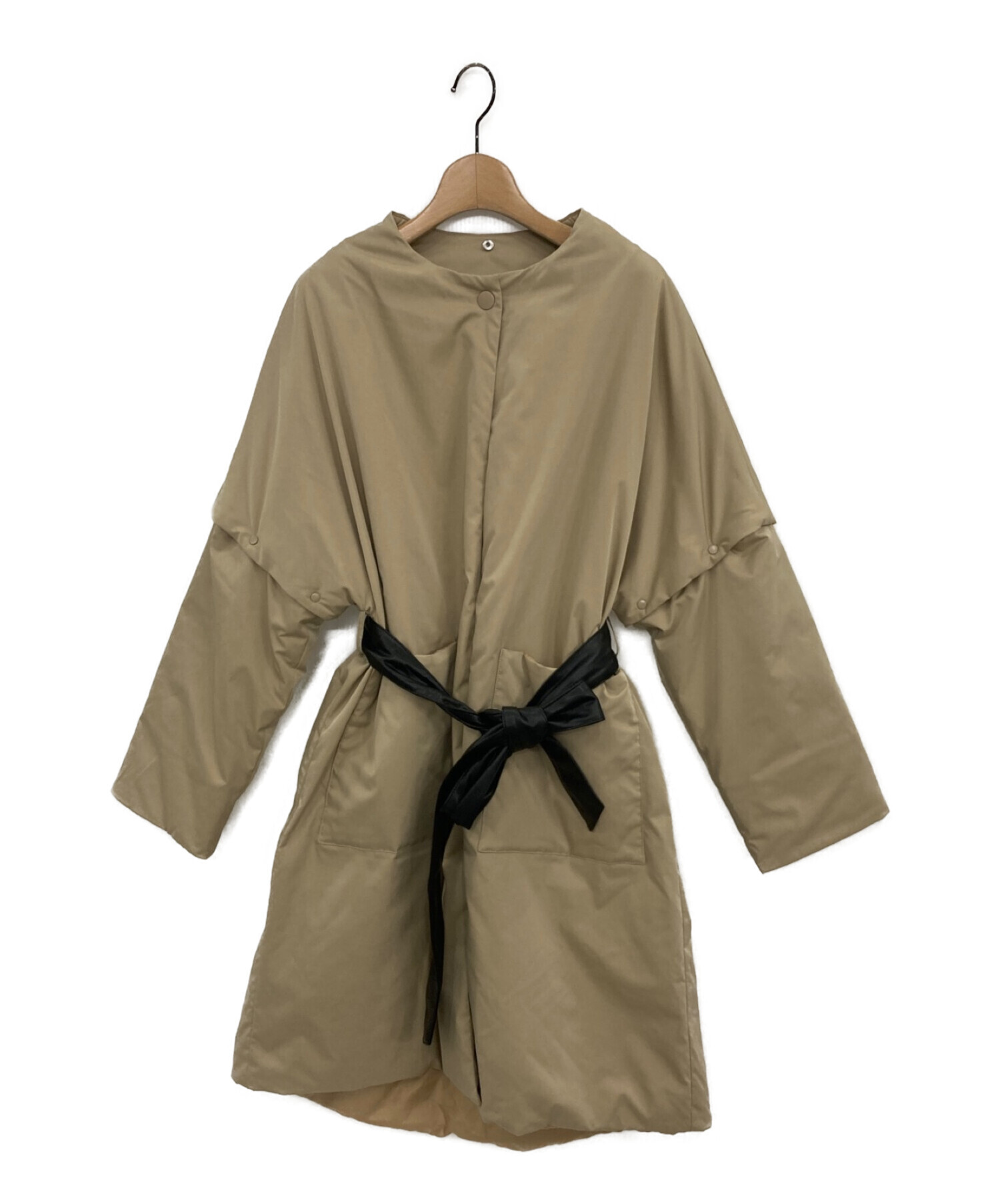 中古・古着通販】Gypsohila (ジプソフィア) Padding Long Jacket ベージュ サイズ:Free｜ブランド・古着通販  トレファク公式【TREFAC FASHION】スマホサイト