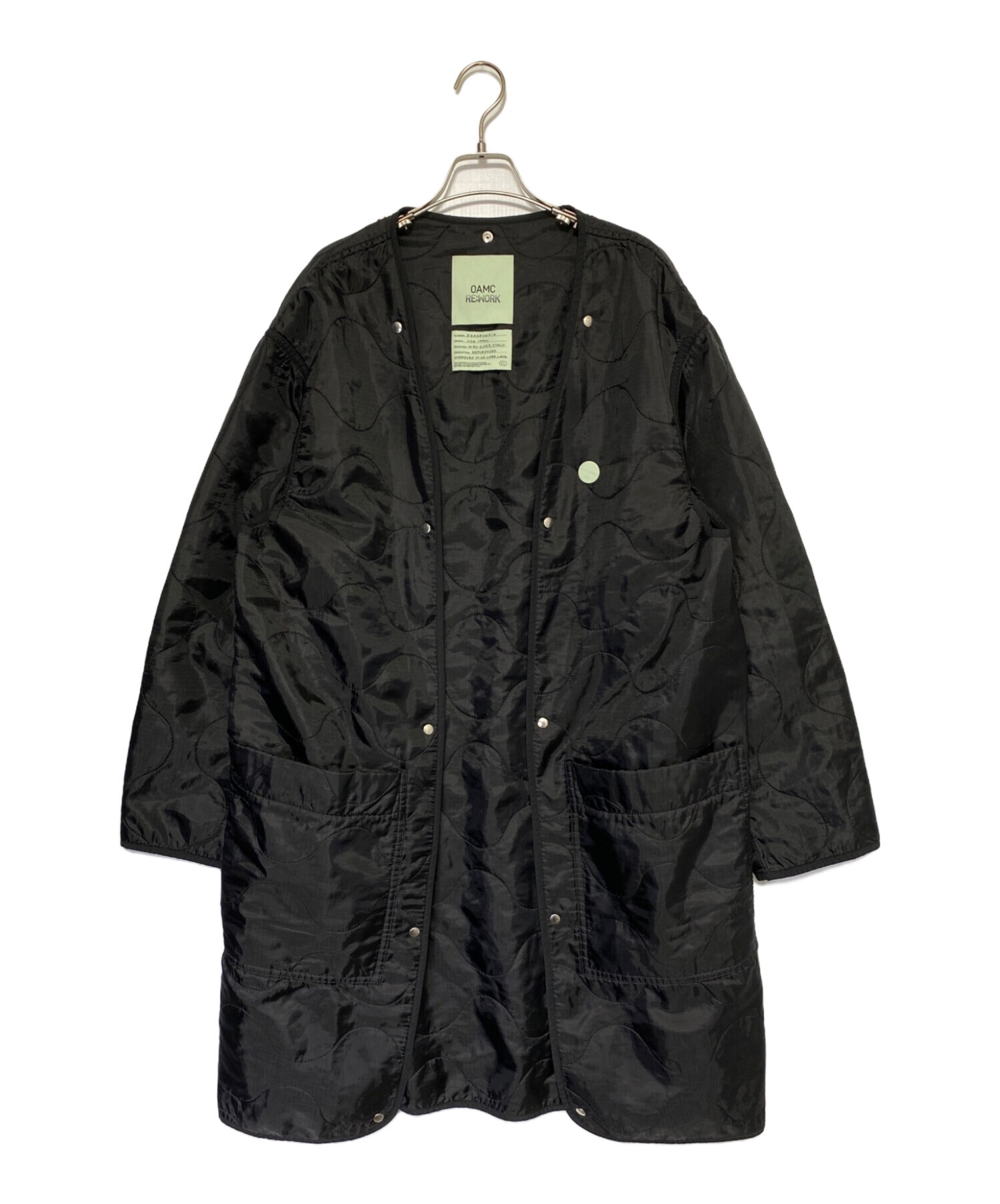 【中古・古着通販】OAMC (オーエーエムシー) RE:WORK ZIPPED LINER,DETACHABLE ブラック  サイズ:L｜ブランド・古着通販 トレファク公式【TREFAC FASHION】スマホサイト