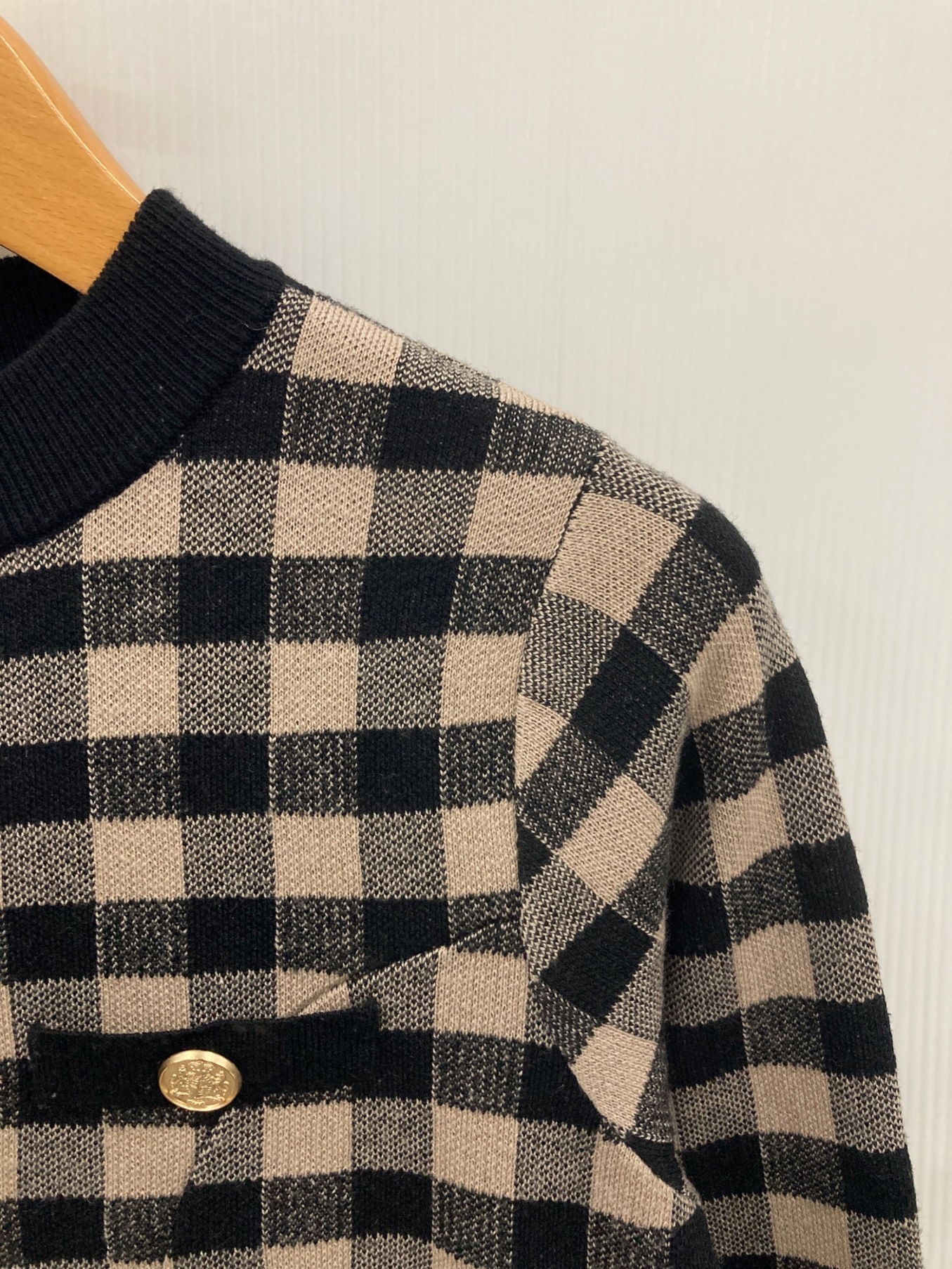 中古・古着通販】HER LIP TO (ハーリップトゥ) Plaid Jacquard Knit