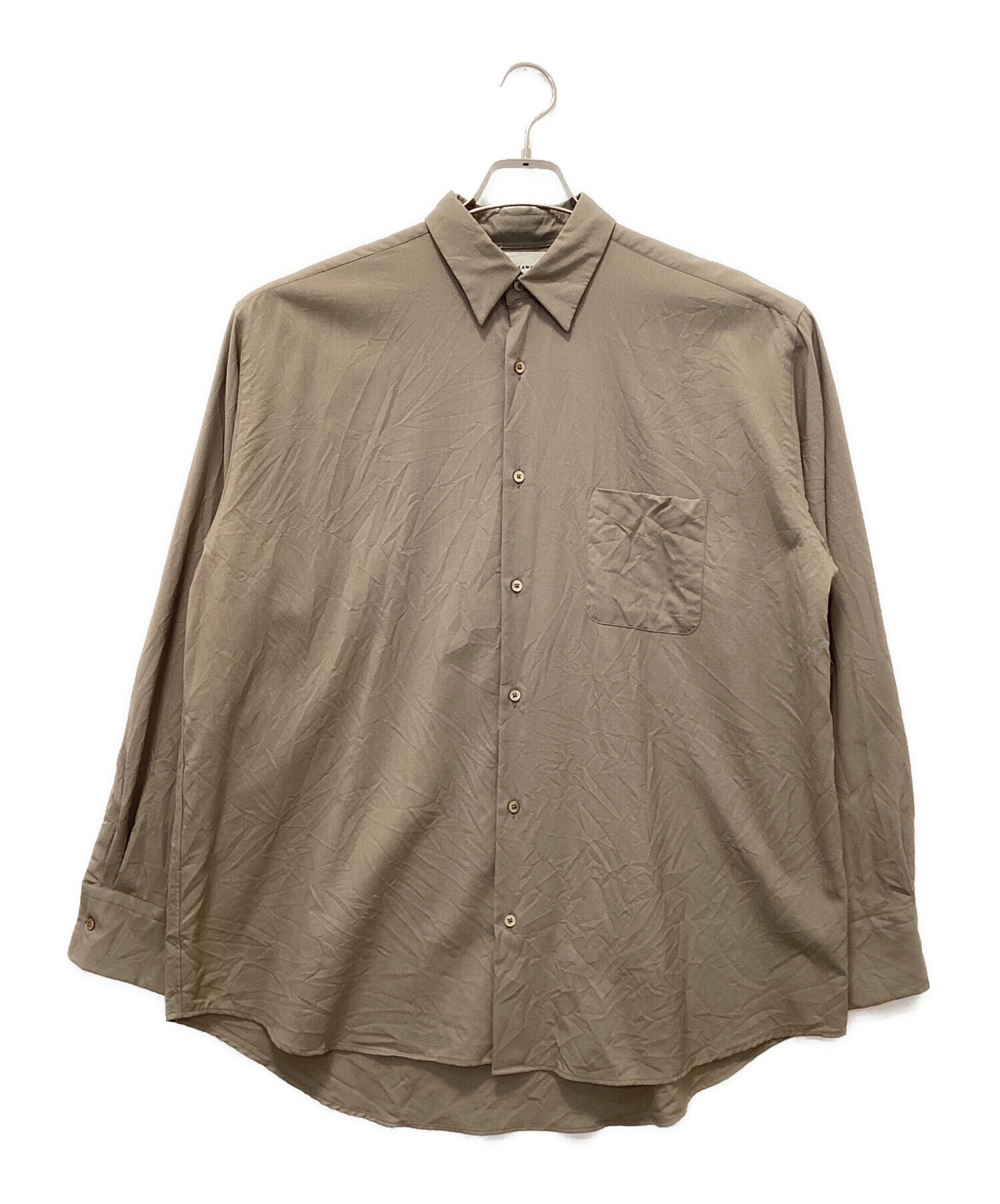 中古・古着通販】MARKAWARE (マーカウェア) NEW COMFORT FIT SHIRT グレー サイズ:3｜ブランド・古着通販  トレファク公式【TREFAC FASHION】スマホサイト