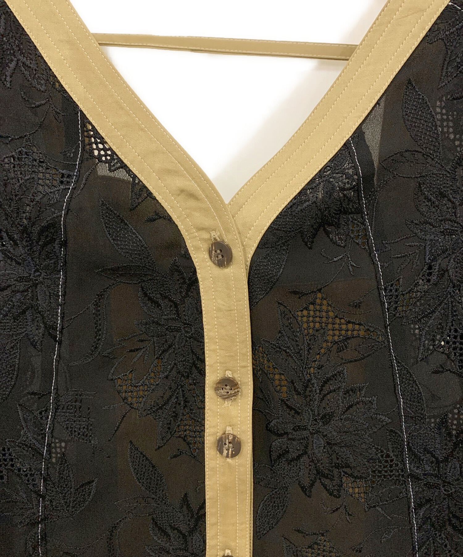 MURRAL (ミューラル) Dahlia embroidery top ブラック サイズ:Free