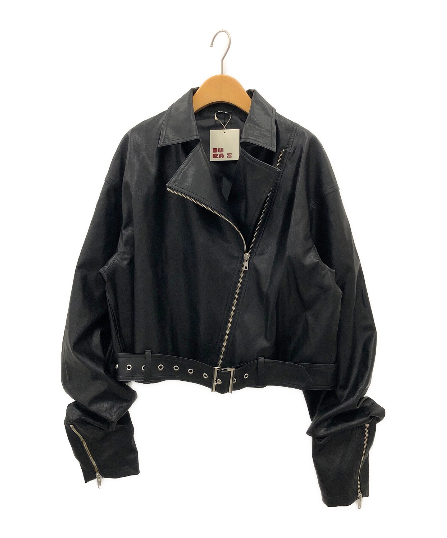 中古・古着通販】DURAS (デュラス) Rider jacket ブラック サイズ:F ...