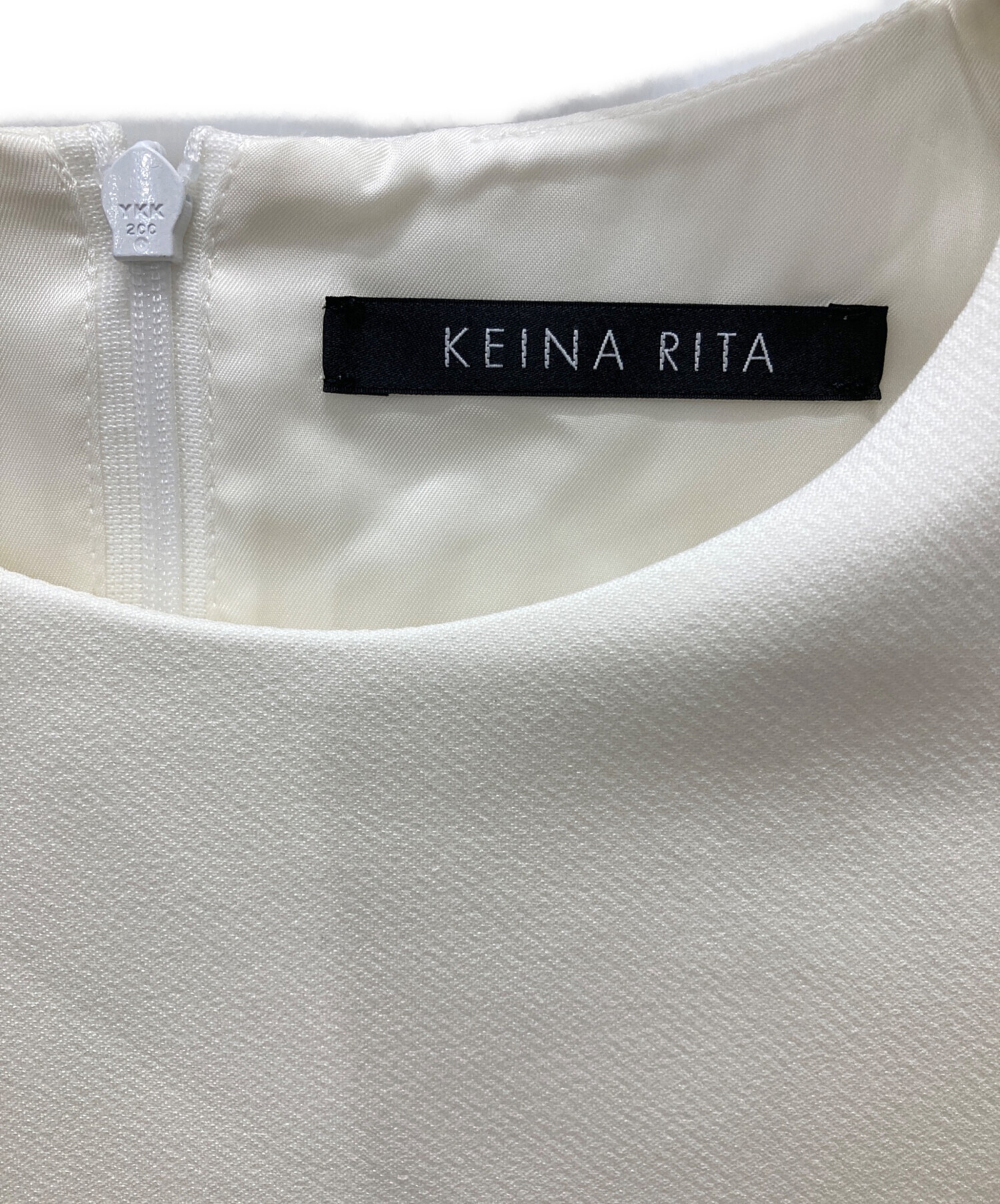 中古・古着通販】KEINA RITA (ケイナ リタ) ノースリーブブラウス ホワイト サイズ:38｜ブランド・古着通販 トレファク公式【TREFAC  FASHION】スマホサイト