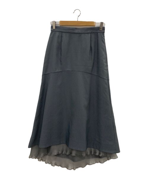 中古・古着通販】LE CIEL BLEU (ルシェルブルー) Pleated Hem Skirt グレー サイズ:38｜ブランド・古着通販  トレファク公式【TREFAC FASHION】スマホサイト