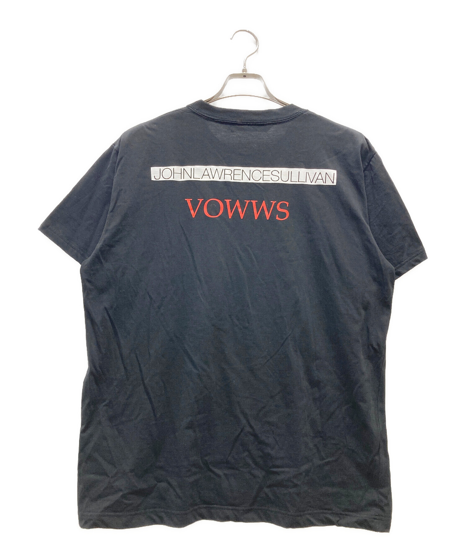 JOHN LAWRENCE SULLIVAN (ジョンローレンスサリバン) VOWWS (ヴァウズ) プリントTシャツ ブラック サイズ:L