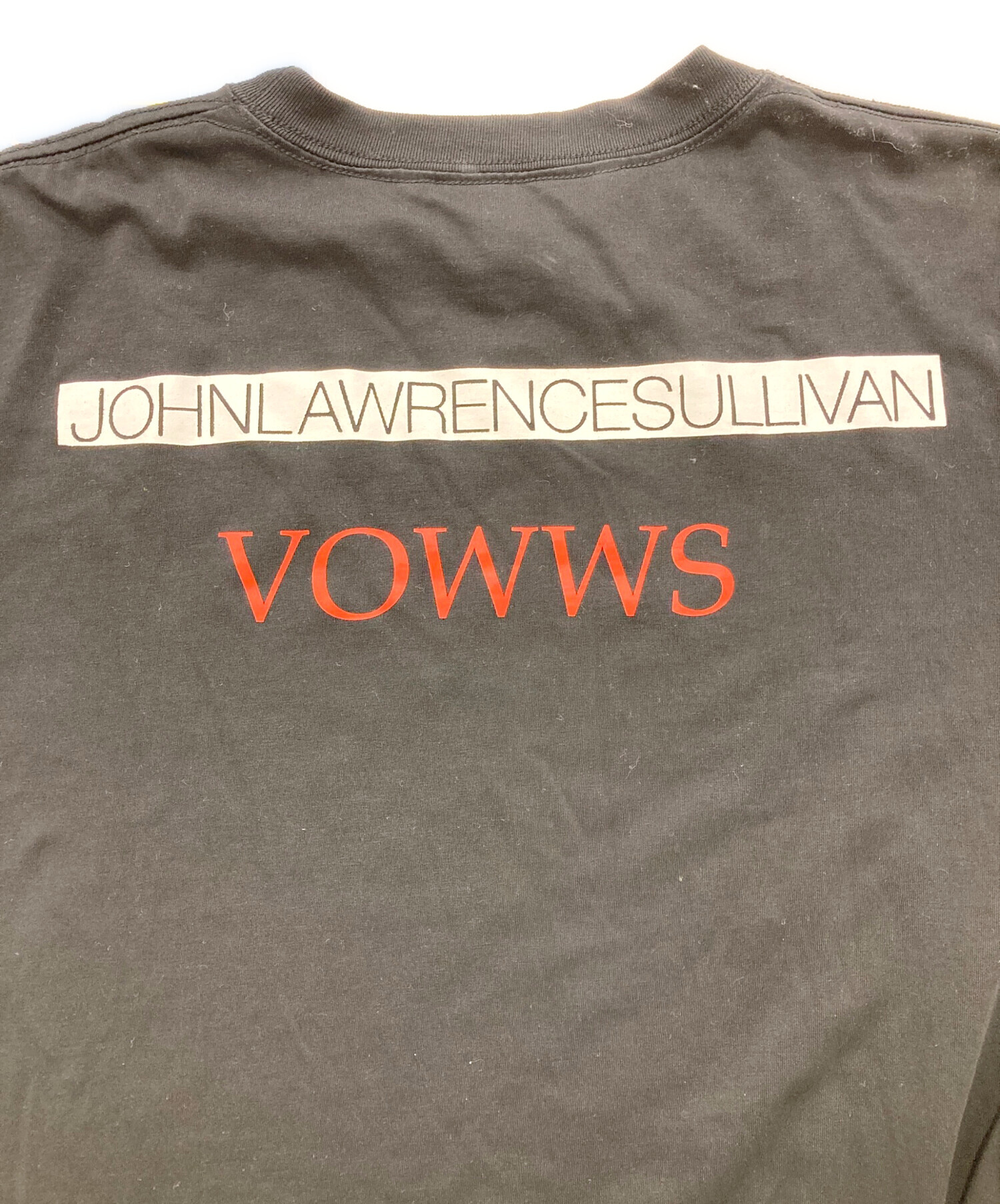 JOHN LAWRENCE SULLIVAN (ジョンローレンスサリバン) VOWWS (ヴァウズ) プリントTシャツ ブラック サイズ:L