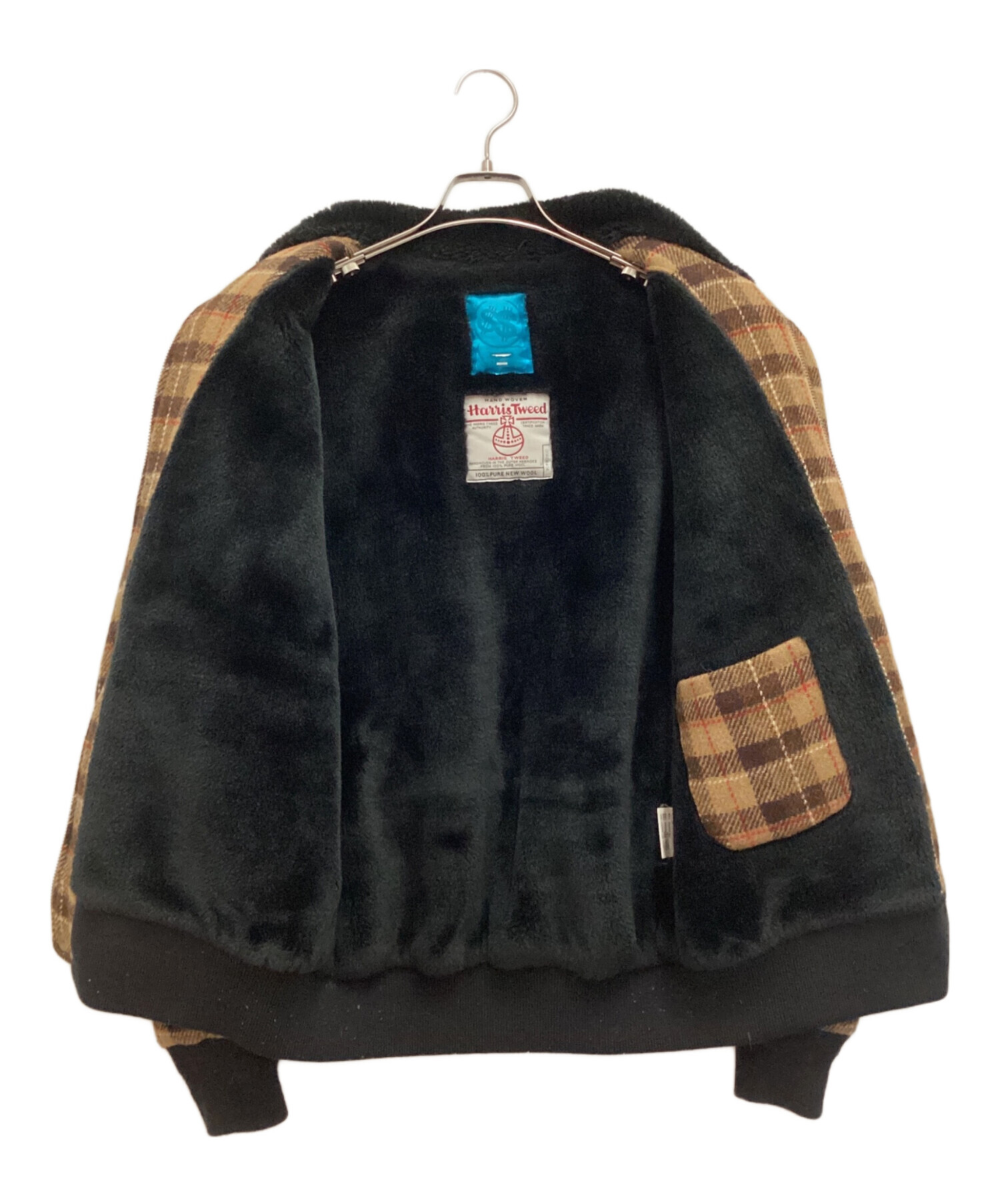 中古・古着通販】Harris Tweed (ハリスツイード) SWAGGER (スワッガー) 裏ボアジャケット タータンチェック ウール ブラウン  サイズ:MEDIUM｜ブランド・古着通販 トレファク公式【TREFAC FASHION】スマホサイト