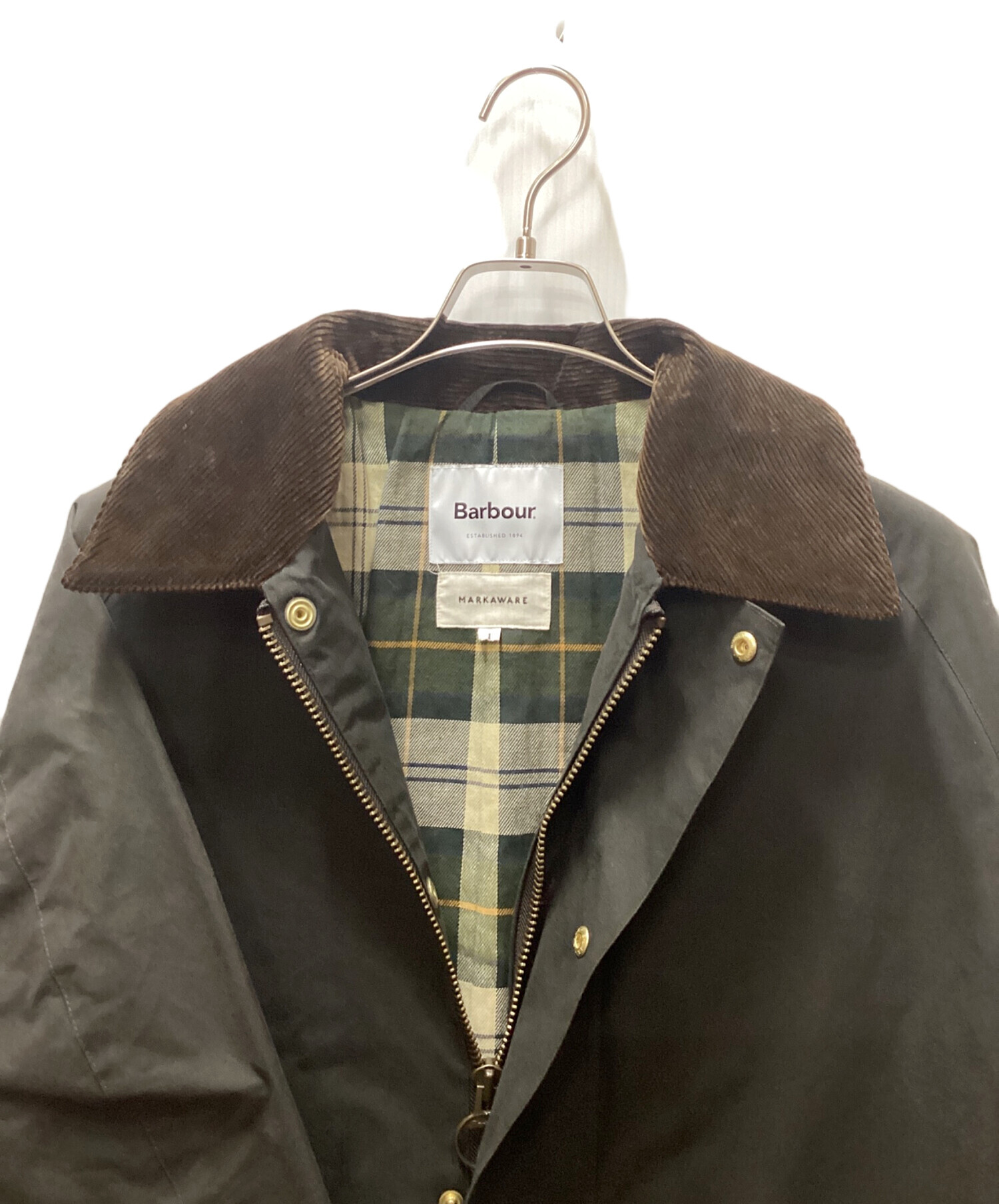 中古・古着通販】Barbour (バブアー) MARKAWARE (マーカウェア) EDIFICE (エディフィス) 別注 BURGHLEY/バーレー  カーキ サイズ:1｜ブランド・古着通販 トレファク公式【TREFAC FASHION】スマホサイト