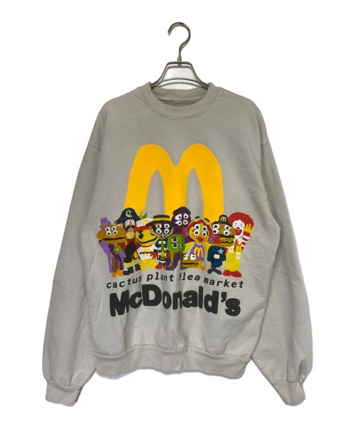 【中古・古着通販】Cactus Plant Flea Market McDonald (マクドナルド) Buddy And Friends  Crewneck ( バディ アンド フレンズ クルーネック) グレー サイズ:L｜ブランド・古着通販 トレファク公式【TREFAC  FASHION】スマホサイト