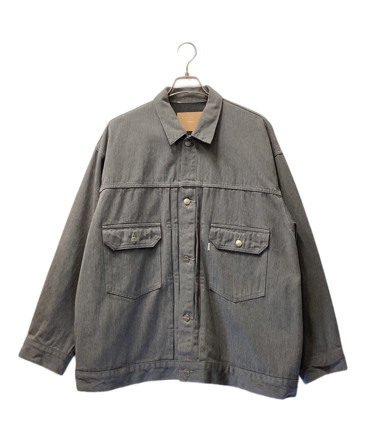 中古・古着通販】Graphpaper (グラフペーパー) Colorfast Denim Jacket /カラーファストデニムジャケット グレー  サイズ:1｜ブランド・古着通販 トレファク公式【TREFAC FASHION】スマホサイト