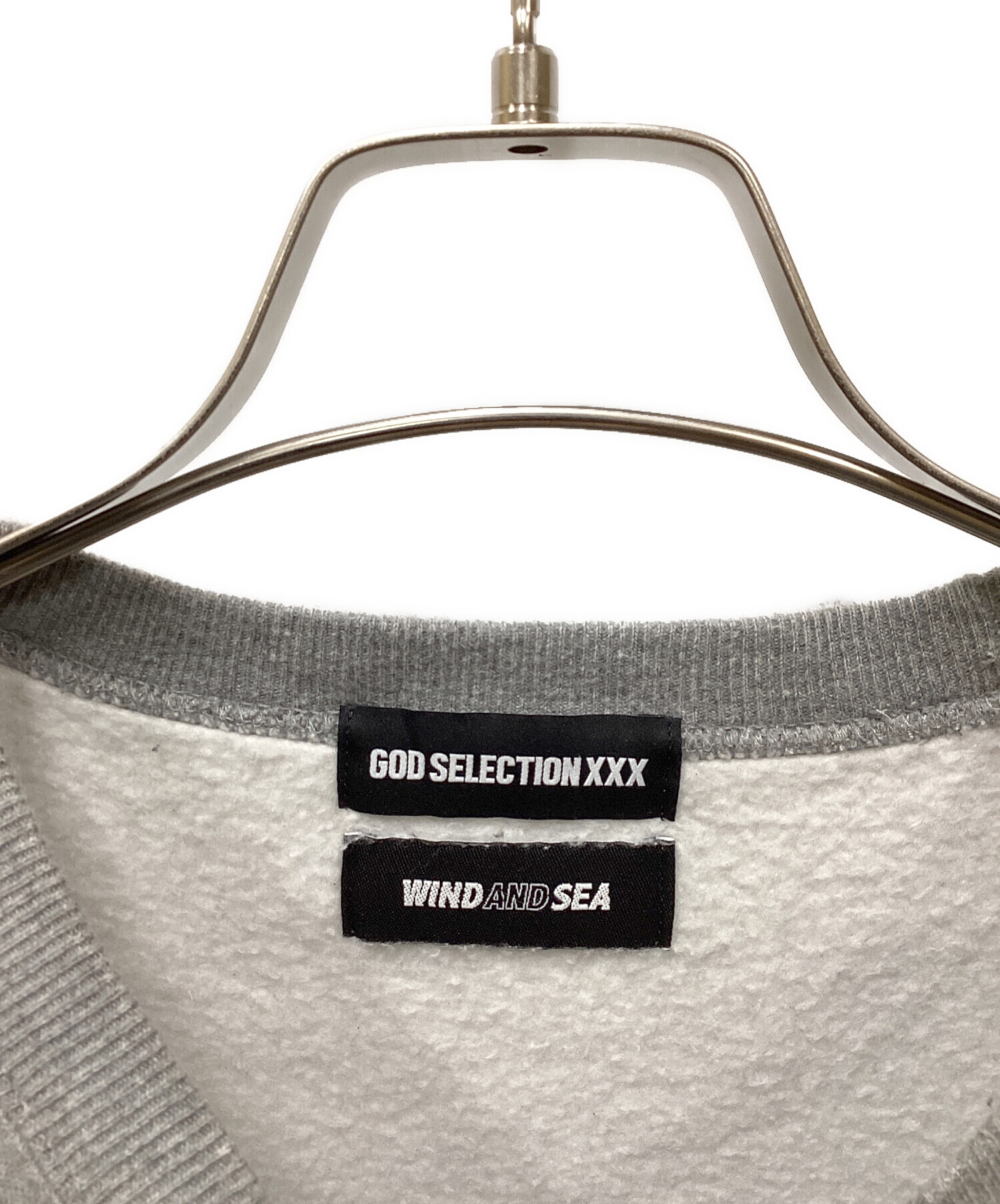 WIND AND SEA (ウィンド アンド シー) GOD SELECTION XXX (ゴッドセレクショントリプルエックス) CREWNECK  SWEAT /クルーネックスウェット グレー サイズ:M