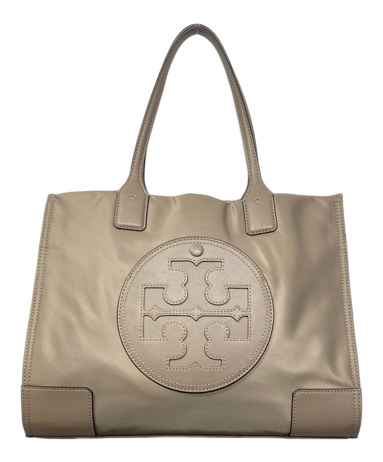 TORY BURCH (トリーバーチ) NYLON ELLA トートバッグ MINI グレージュ