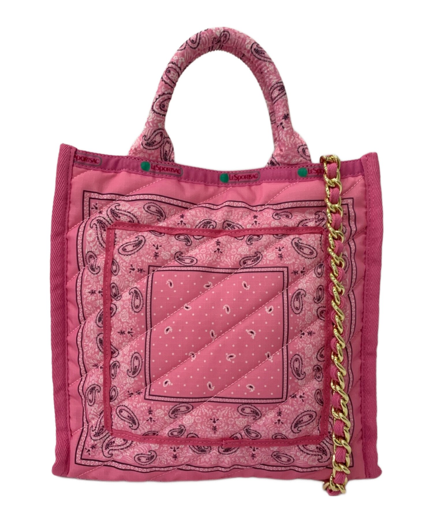 LeSportsac (レスポートサック) SM CHAIN QUILT TOTE ピンク サイズ:-