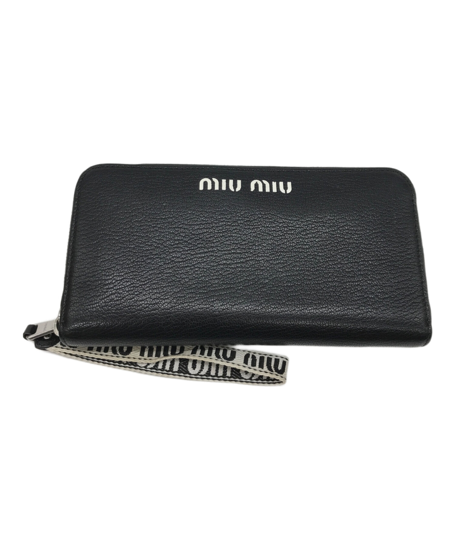 中古・古着通販】MIU MIU (ミュウミュウ) 長財布 ブラック｜ブランド・古着通販 トレファク公式【TREFAC FASHION】スマホサイト