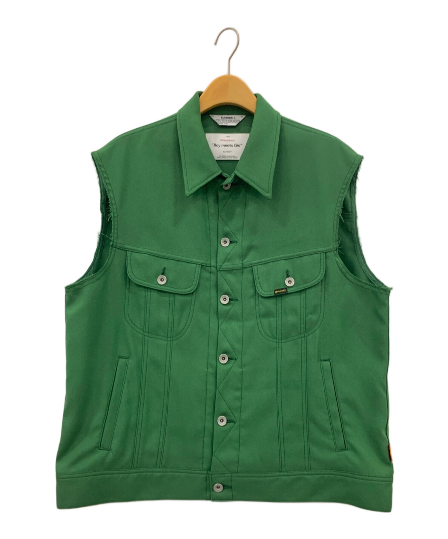 中古・古着通販】DAIRIKU (ダイリク) Regular Polyester Vest グリーン サイズ:L｜ブランド・古着通販  トレファク公式【TREFAC FASHION】スマホサイト