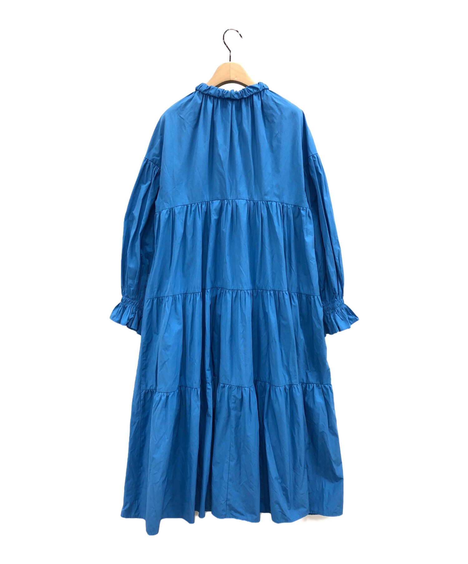 machatt (マチャット) リボンバックティアードドレス ブルー サイズ:F