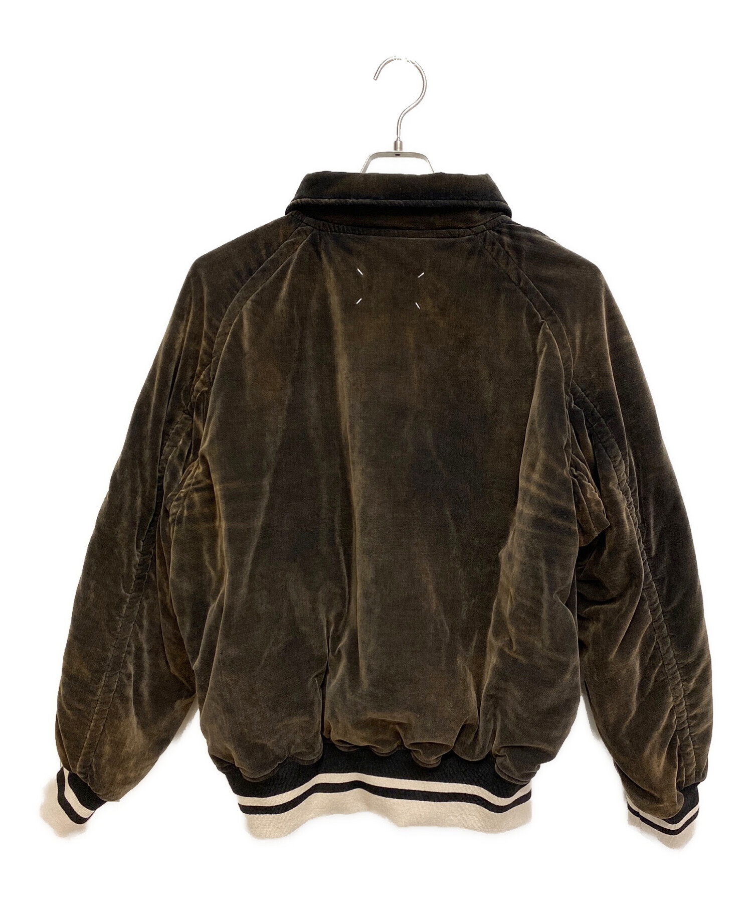 Maison Margiela (メゾンマルジェラ) Velvet bomber jacket(ベルベットボンバージャケット) ブラウン サイズ:52