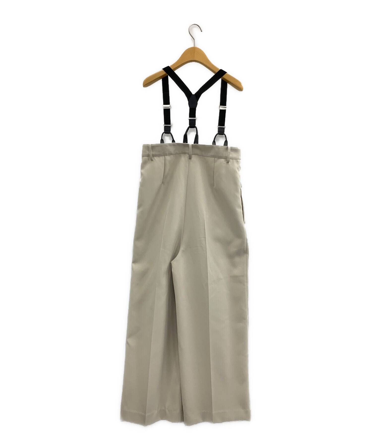 Louren (ローレン) suspenders wide pants アイボリー サイズ:M