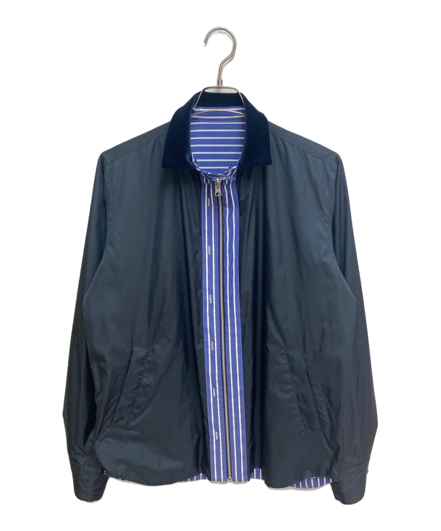 sacai (サカイ) リバーシブルシャツジャケット スカイブルー サイズ:1