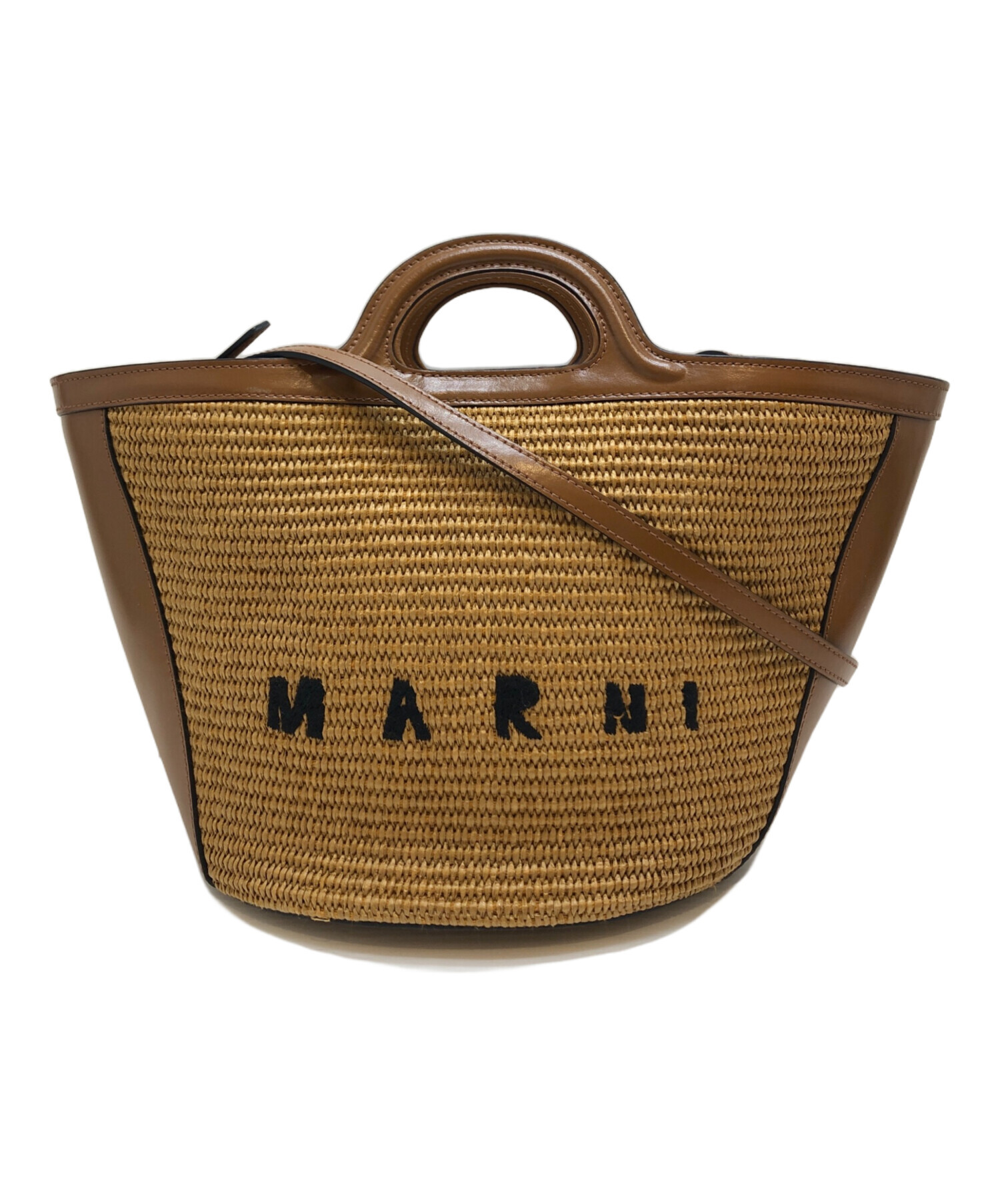 中古・古着通販】MARNI (マルニ) トロピカリア サマー スモール ショルダーバッグ ブラウン×ベージュ サイズ:UNI｜ブランド・古着通販  トレファク公式【TREFAC FASHION】スマホサイト