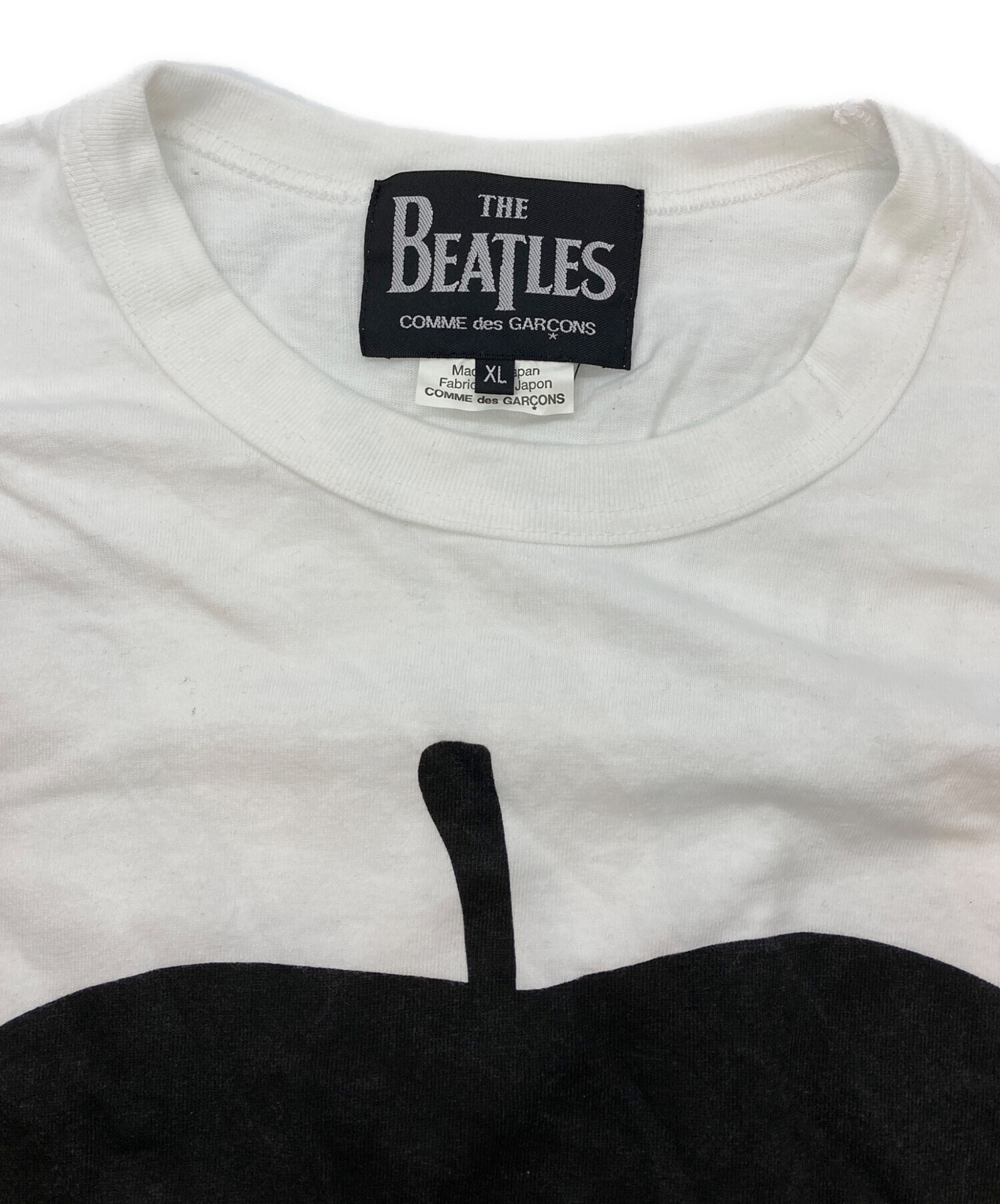 中古・古着通販】COMME des GARCONS (コムデギャルソン) THE BEATLES (ビートルズ) BIG APPLE TEE ホワイト  サイズ:XL｜ブランド・古着通販 トレファク公式【TREFAC FASHION】スマホサイト