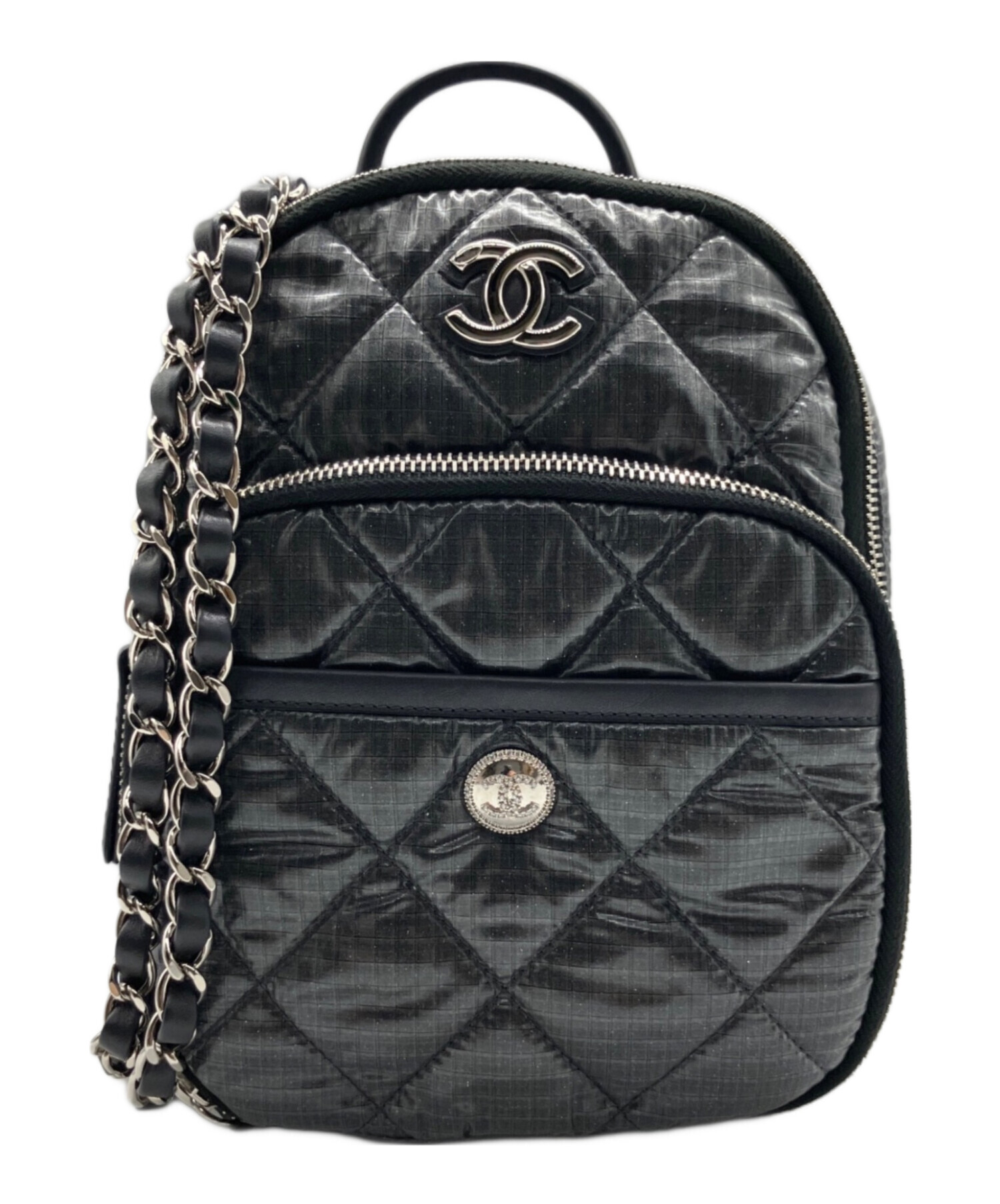 中古・古着通販】CHANEL (シャネル) マトラッセ チェーンストラップ グレー｜ブランド・古着通販 トレファク公式【TREFAC  FASHION】スマホサイト