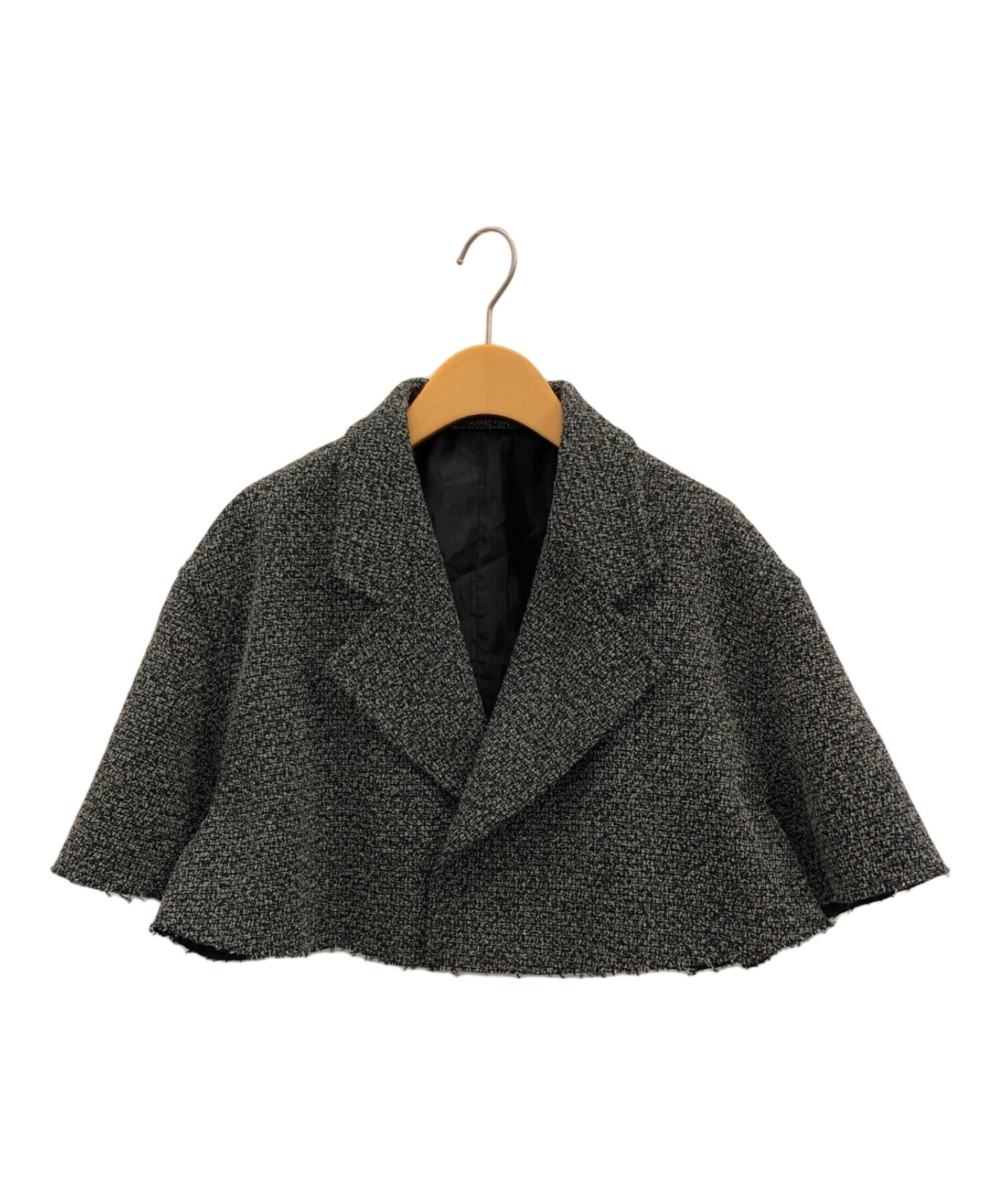 randeboo ランデブー Contrast tweed jacket T0e5C-m73560071477 | citylawyermag.com