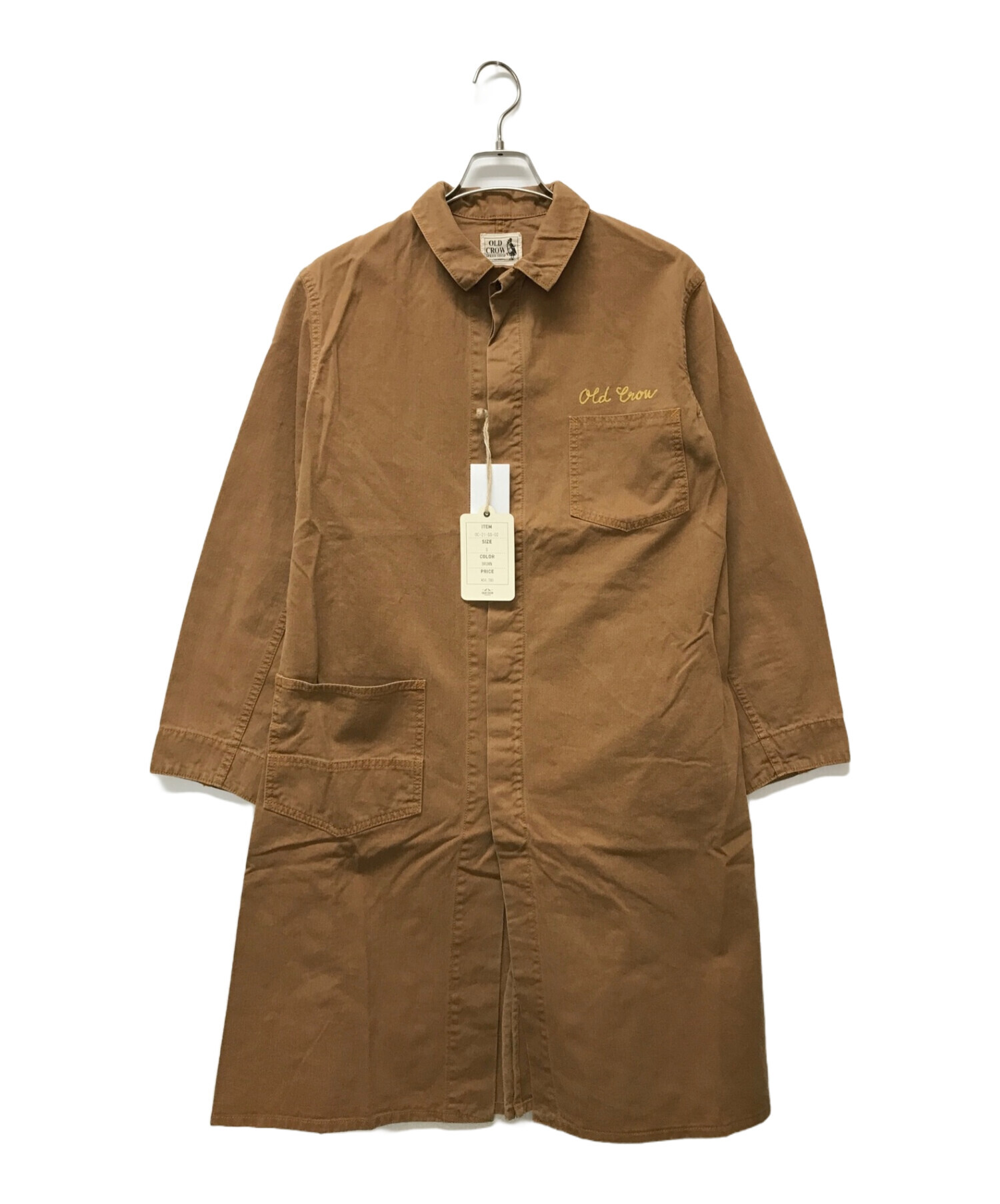 中古・古着通販】OLD CROW (オールドクロウ) CROW SPECIAL - SHOP COAT ブラウン サイズ:SIZE S  未使用品｜ブランド・古着通販 トレファク公式【TREFAC FASHION】スマホサイト