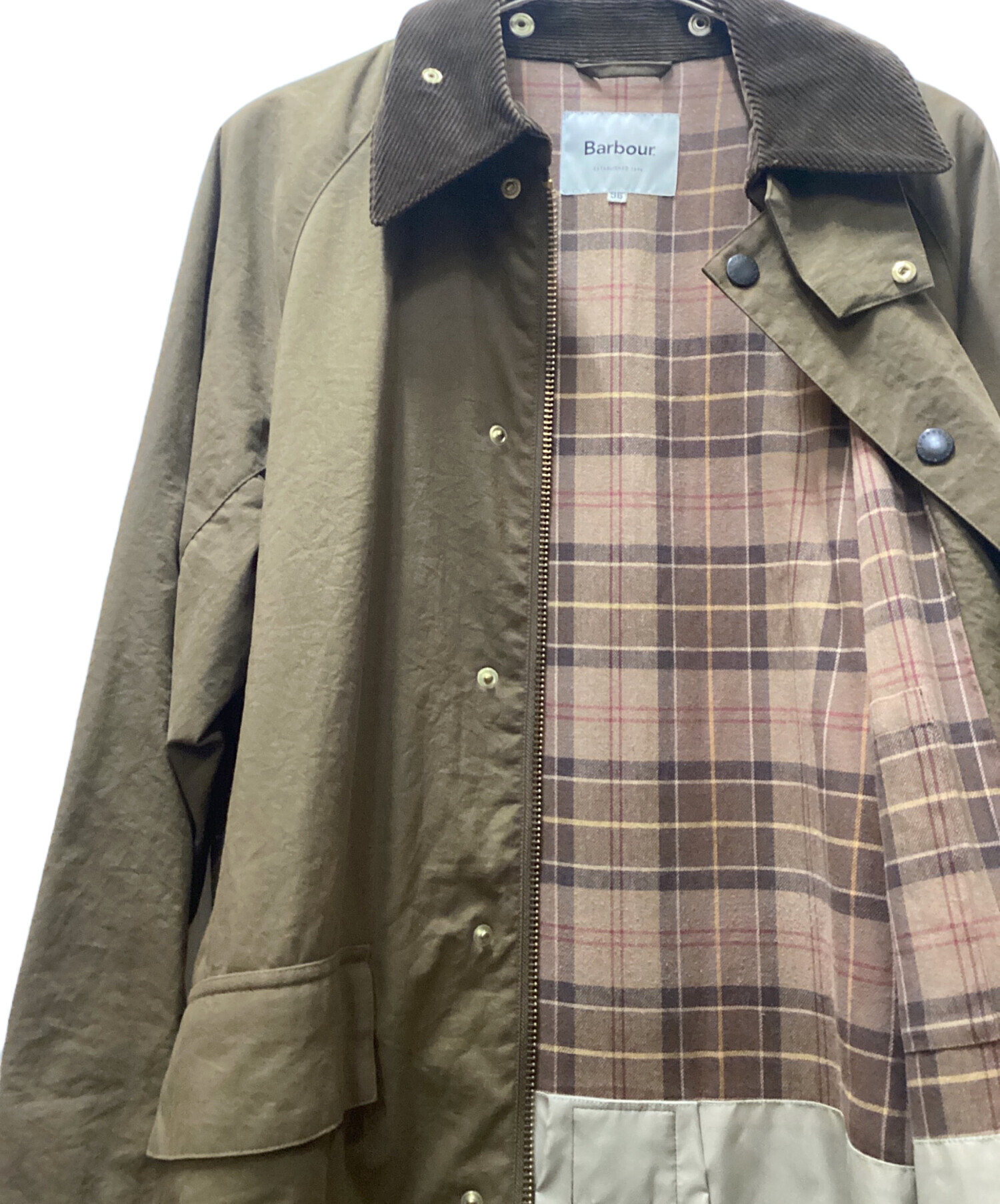 中古・古着通販】Barbour (バブアー) JOURNAL STANDARD (ジャーナル スタンダード) 別注 OS BURGHLEY-MU- TECH/テックコート ブラウン サイズ: 36｜ブランド・古着通販 トレファク公式【TREFAC FASHION】スマホサイト