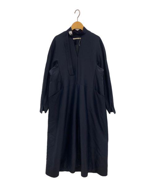 中古・古着通販】HARUNOBUMURATA (ハルノブ ムラタ) ELIANA – ROUND SHAPED VOLUME DRESS ネイビー  サイズ:38｜ブランド・古着通販 トレファク公式【TREFAC FASHION】スマホサイト