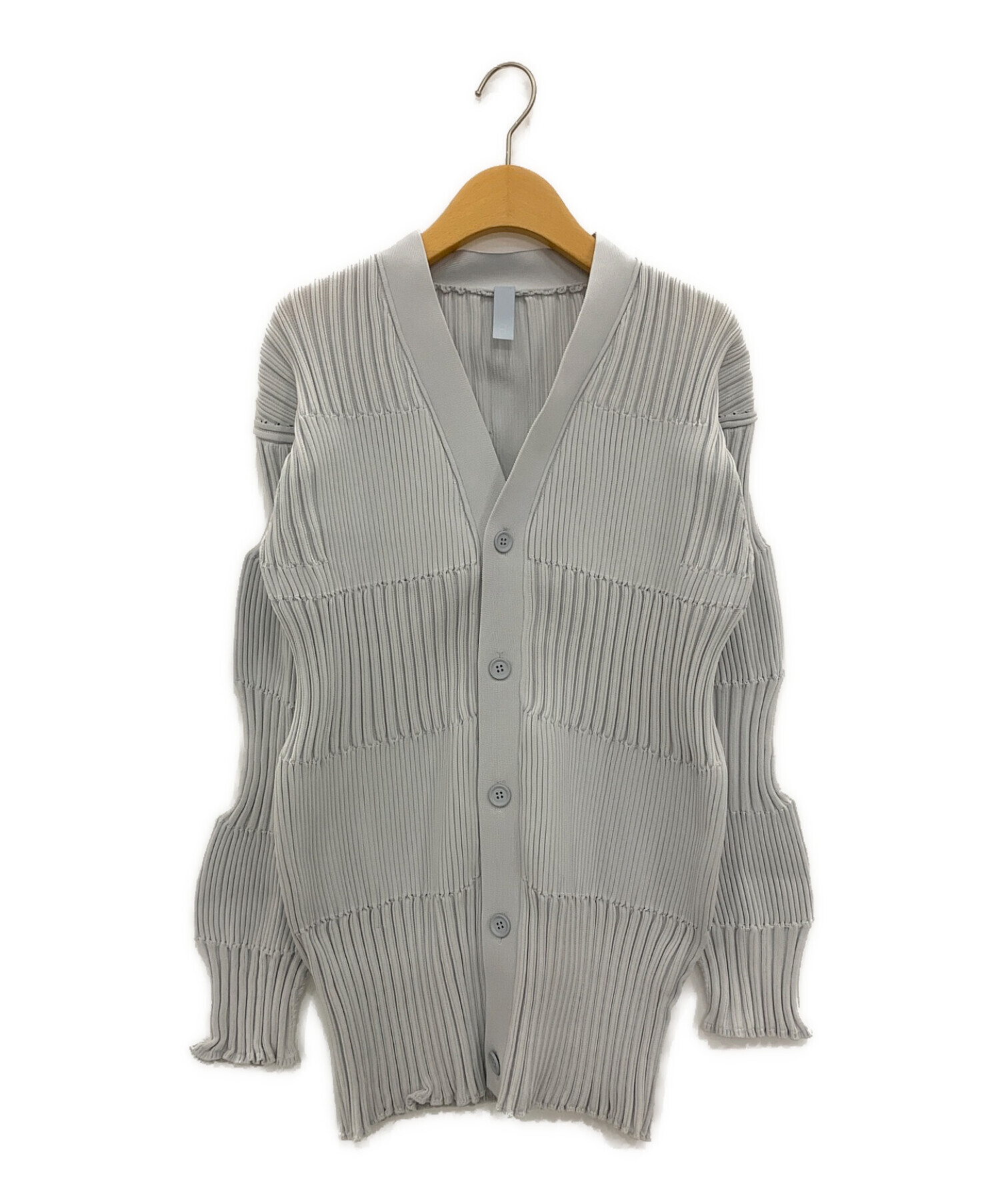 CFCL (シーエフシーエル) FLUTED CARDIGAN グレー サイズ:3