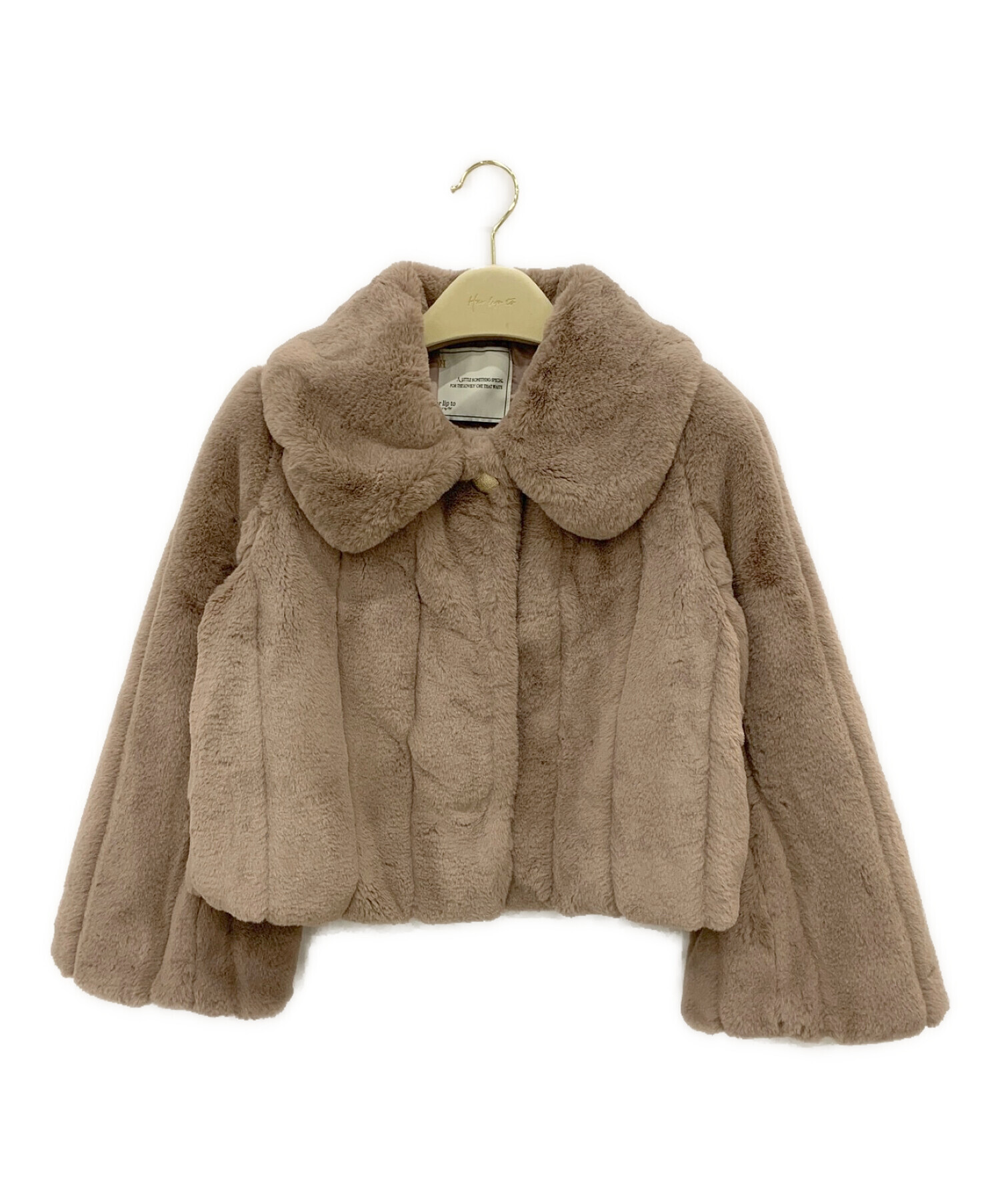 中古・古着通販】Her lip to (ハーリップトゥ) Winter Love Faux Fur Coat ベージュ サイズ:S｜ブランド・古着通販  トレファク公式【TREFAC FASHION】スマホサイト